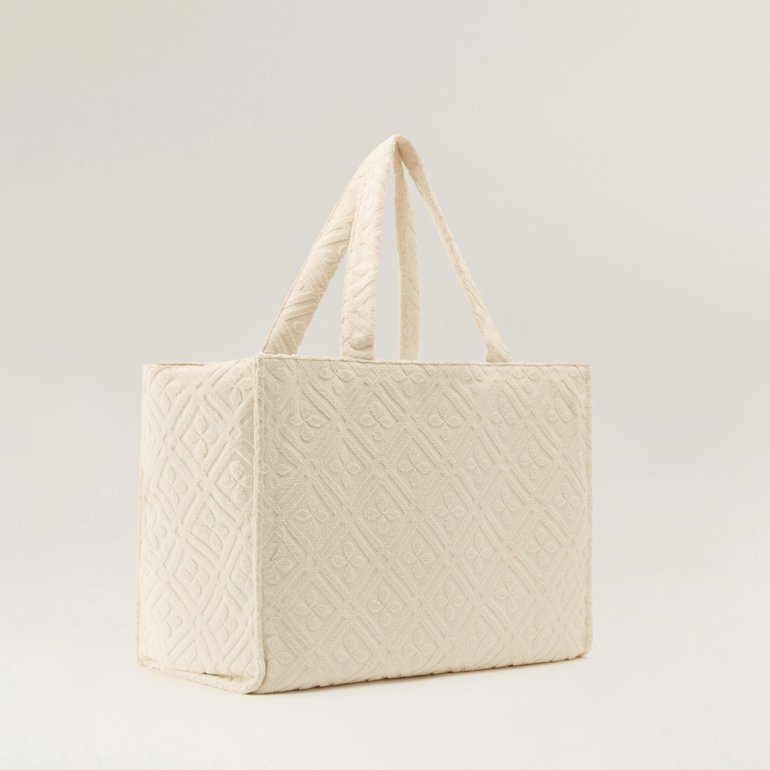Anika Terry Tote - Parchment - Large Tote Bag | Helen Kaminski US