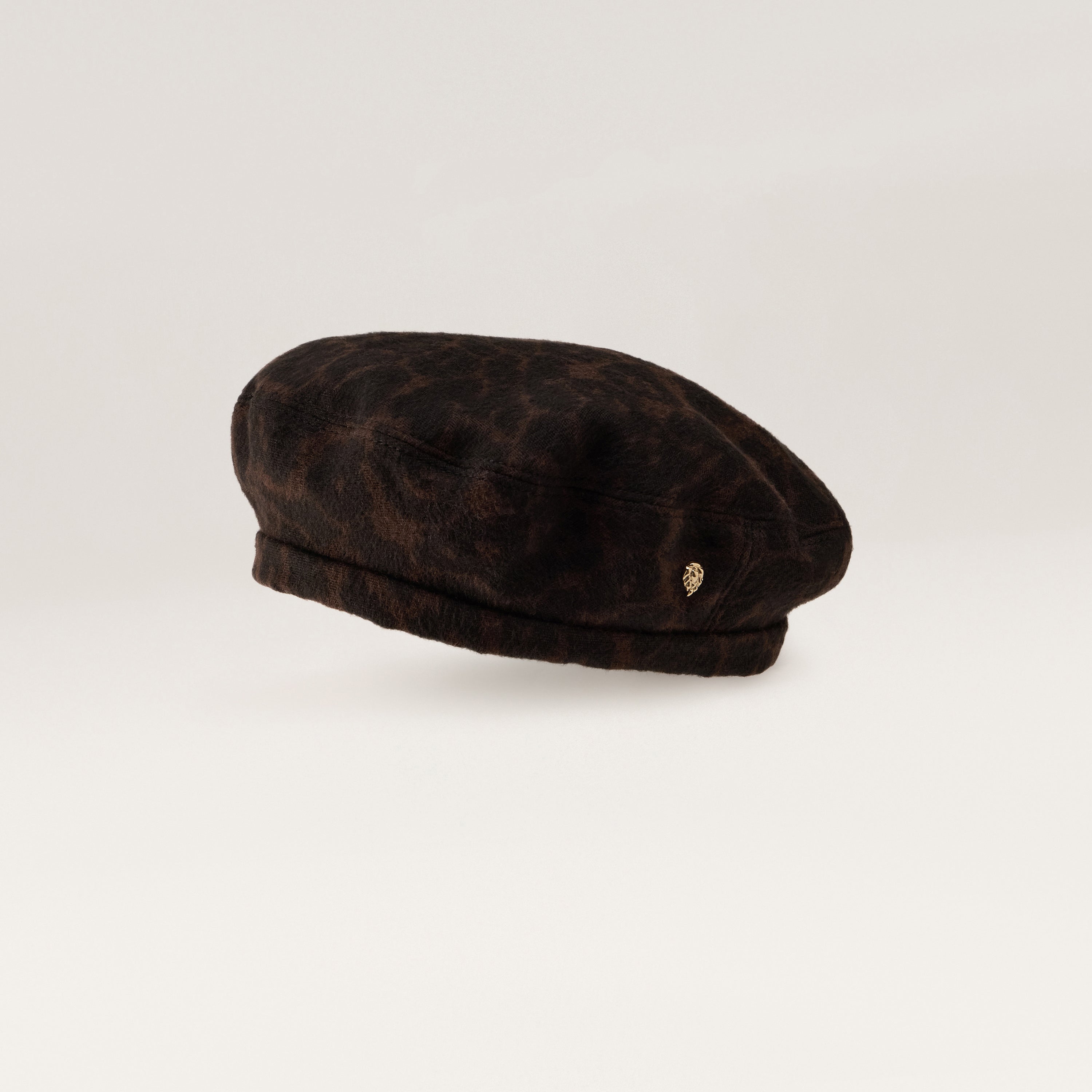Aviva Jacquard Beret - Dark Choc | Helen Kaminski US