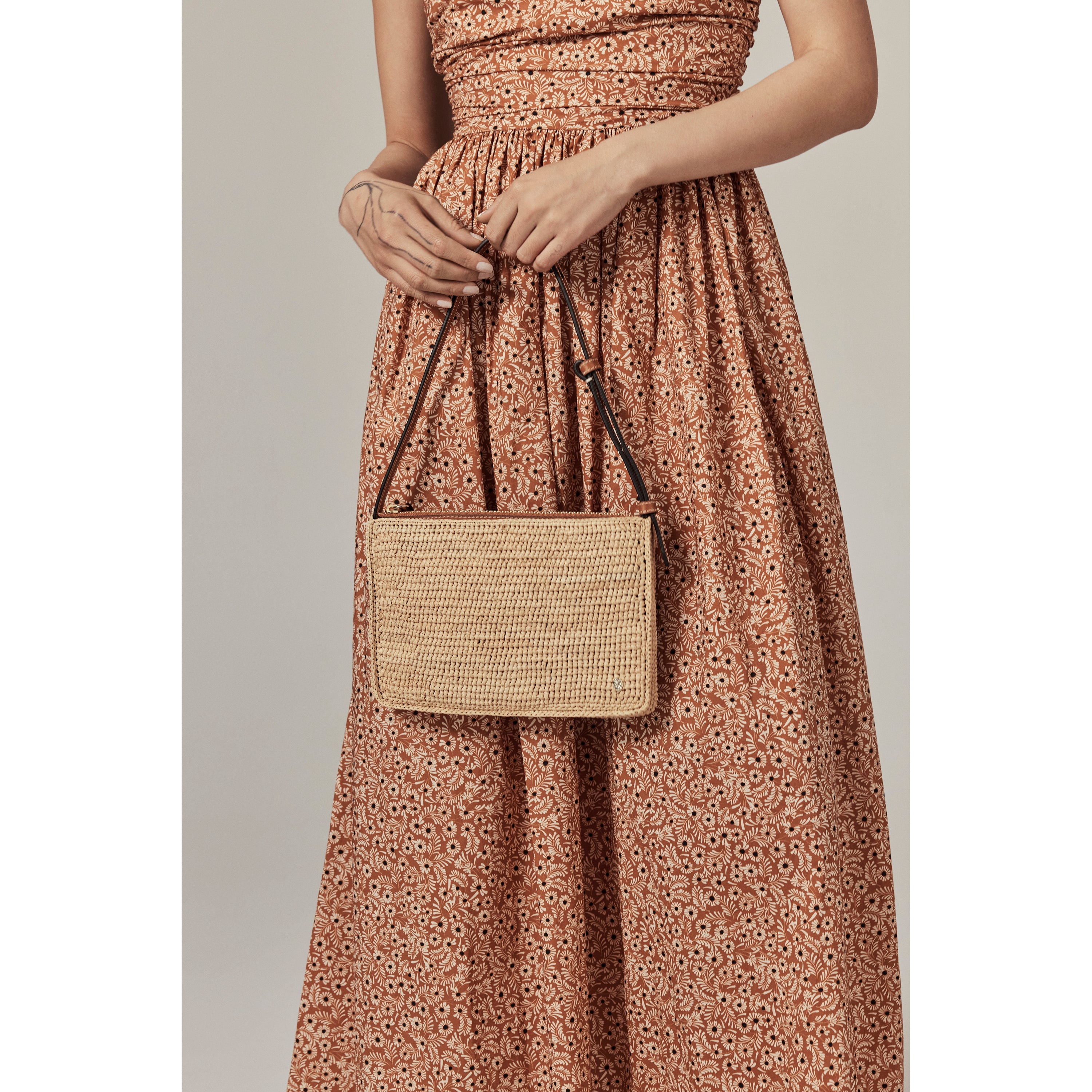 Kumana Crossbody - Natural - Beige Small Shoulder Bag | Helen