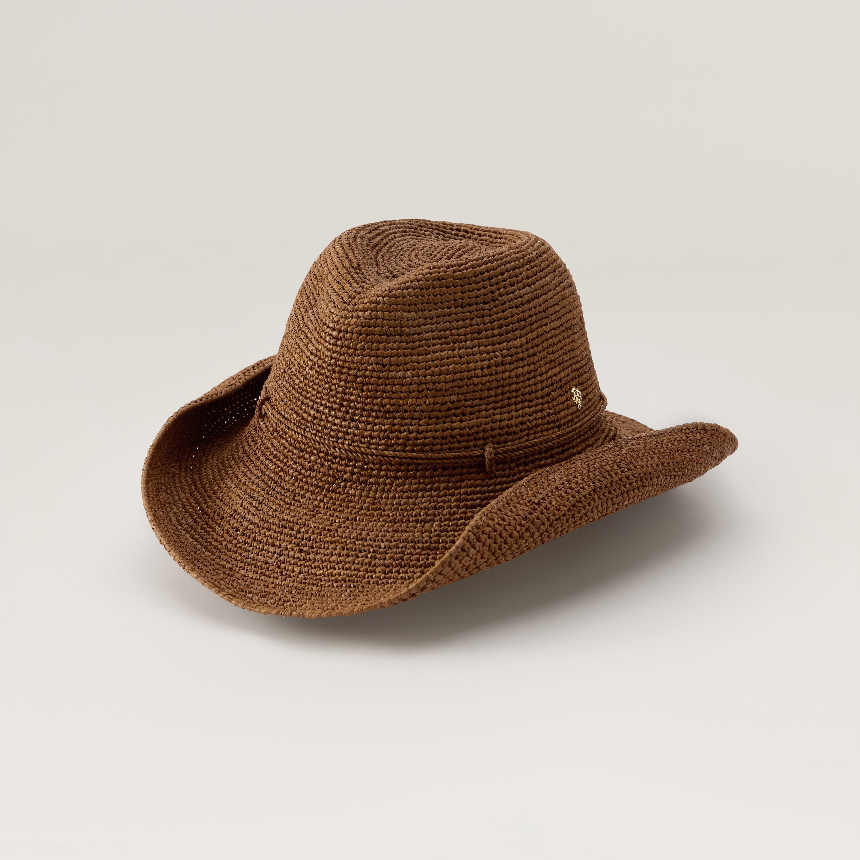 Belen Raffia Crochet Fedora Hat - Nutshell | Helen Kaminski US