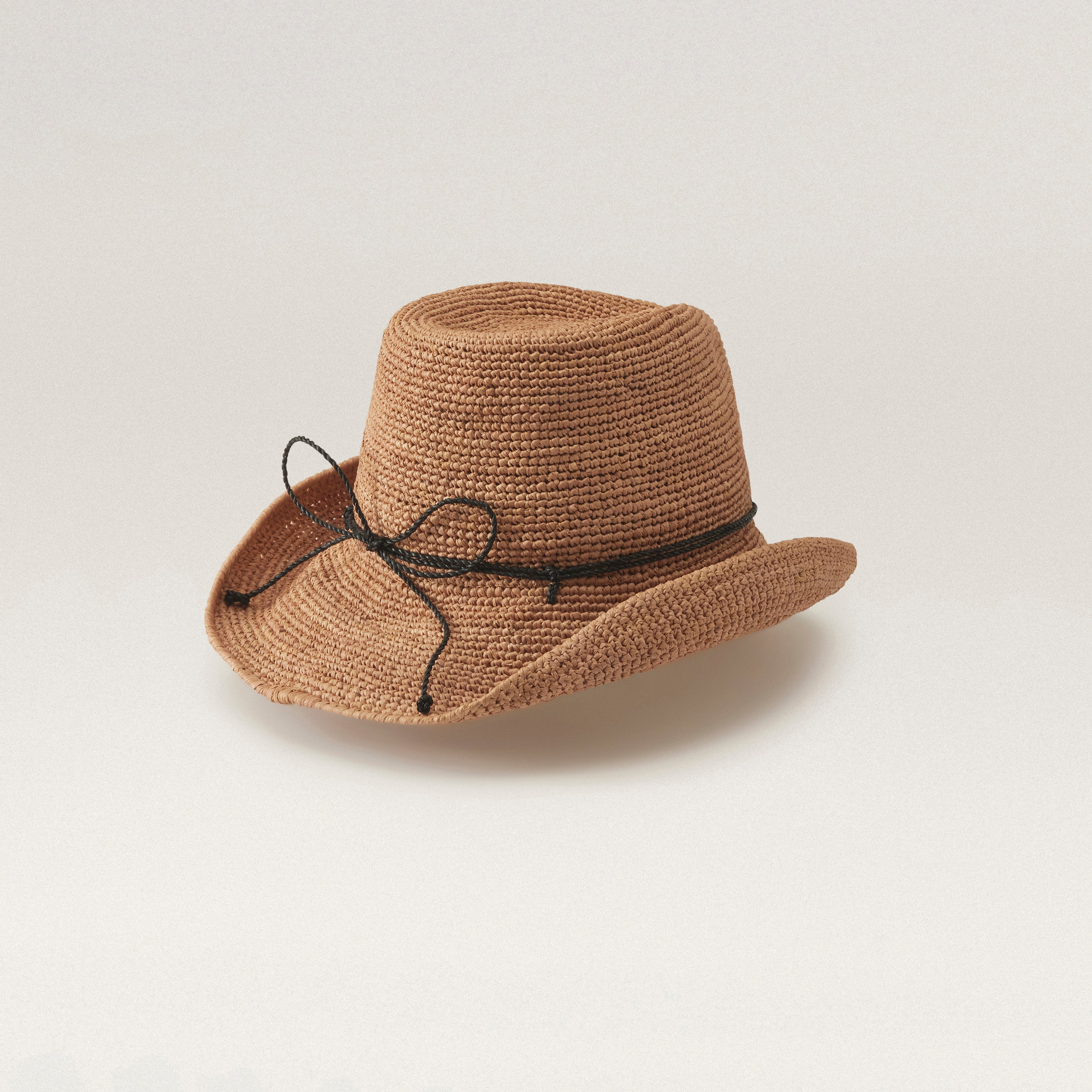 Shop the Belen Western Hat in Nougat/Charcoal | Helen Kaminski