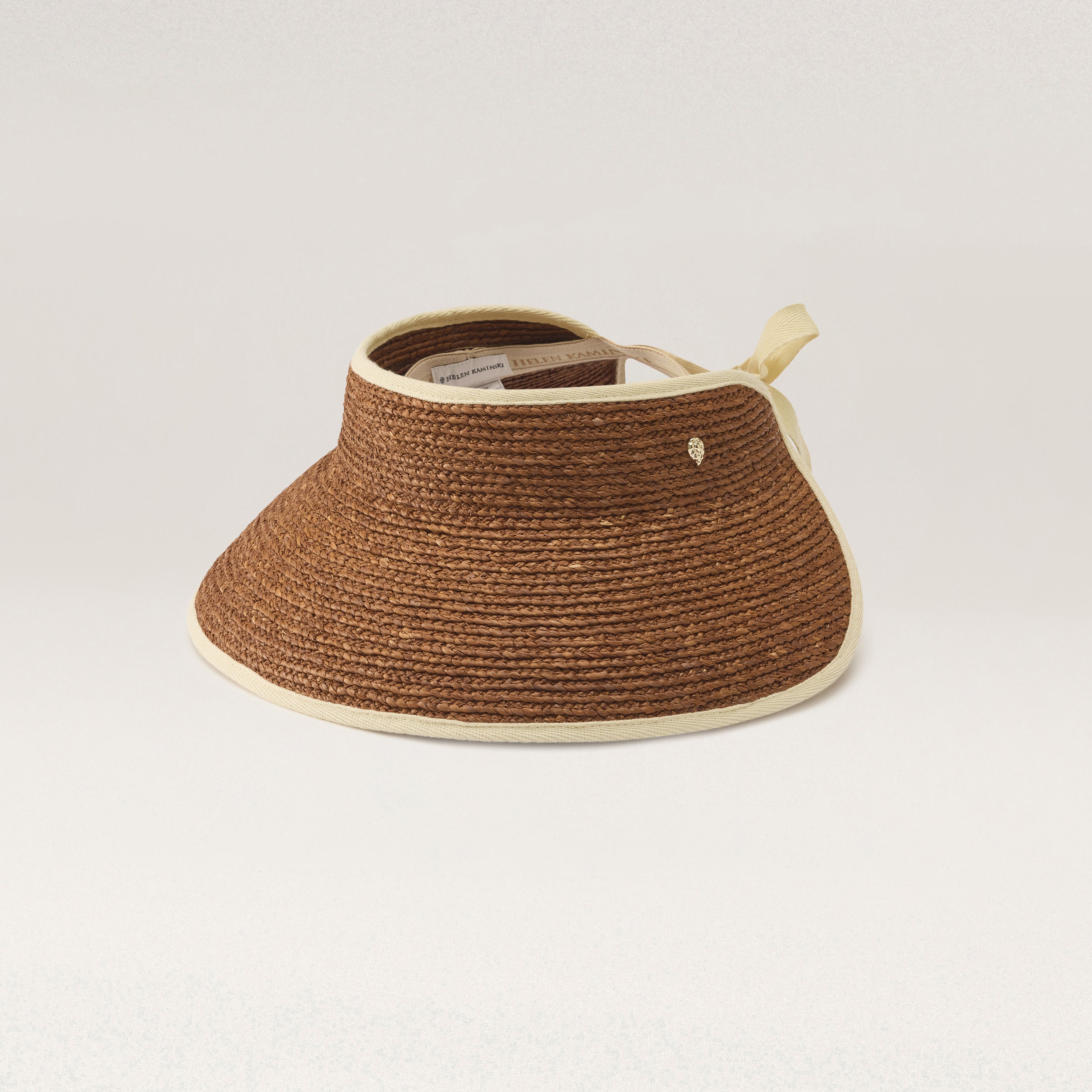 ハット HELEN KAMINSKI 25SS Mita Raffia Visor Hat HAT50220 NATSAND Mita Brim Visor Nutshell/Sand - Helen Kaminski US