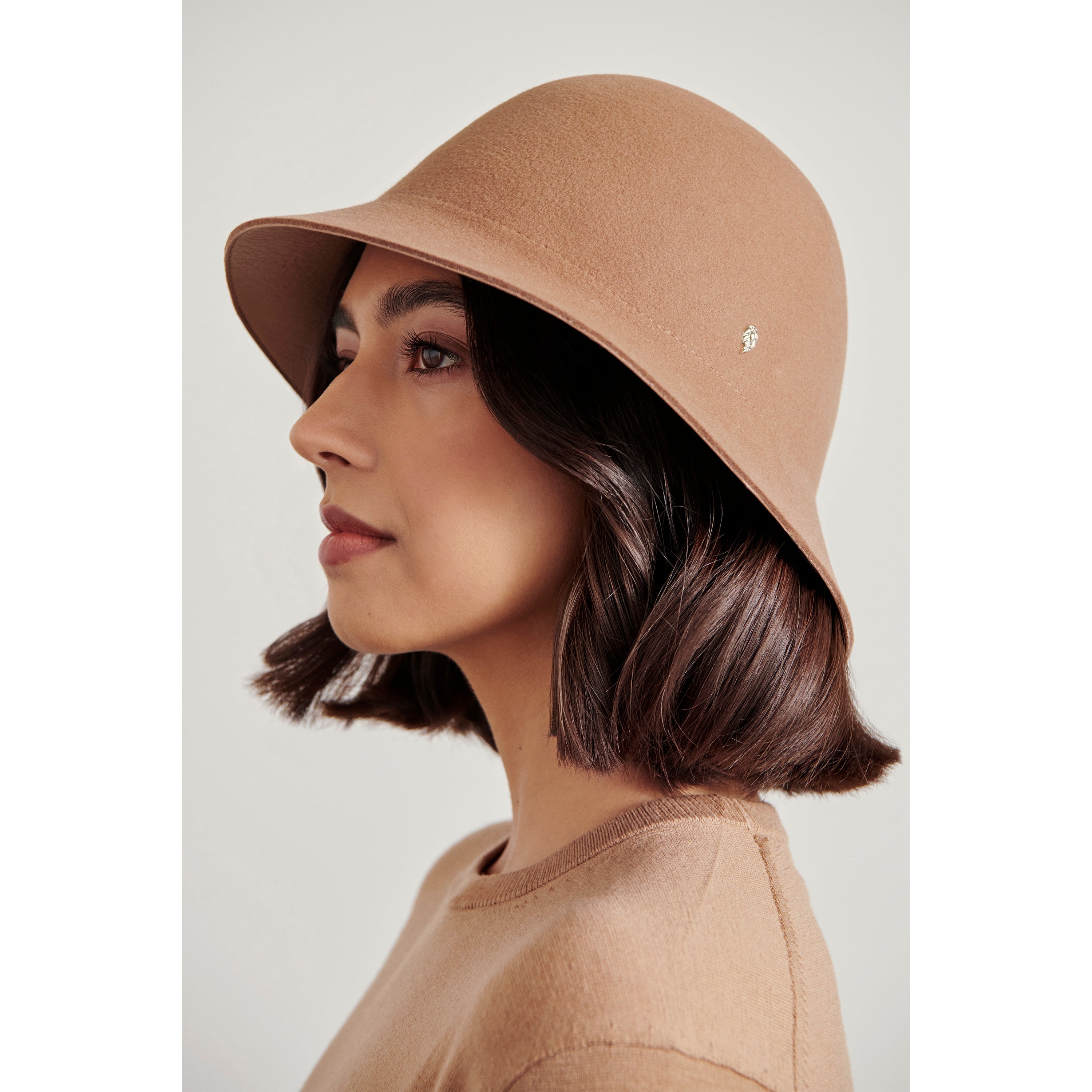 ハット HELEN KAMINSKI FW23 MARIKO HAT (HAT51145_CAMEL/NUIT) Mariko