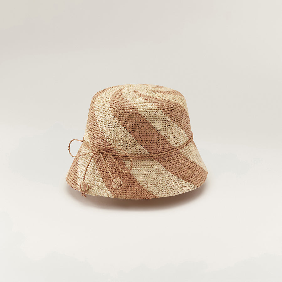 Hand Woven Wide Brim Straw Bucket Hat Womens For Women Adjustable