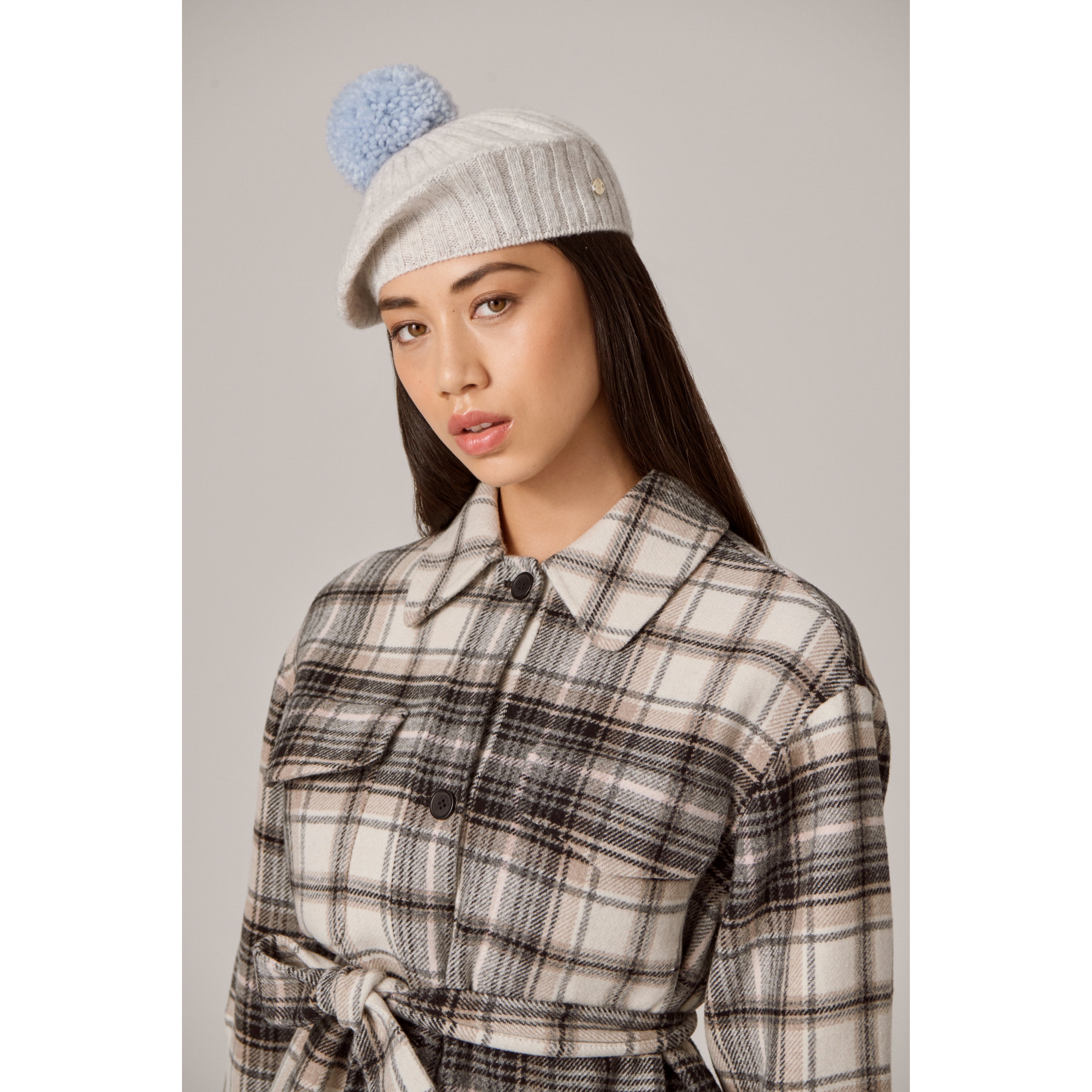 Ted Baker Quirsa Cable Knit Pom Hat LAMBSWOOL HAT - LITTLE IVY main image 2