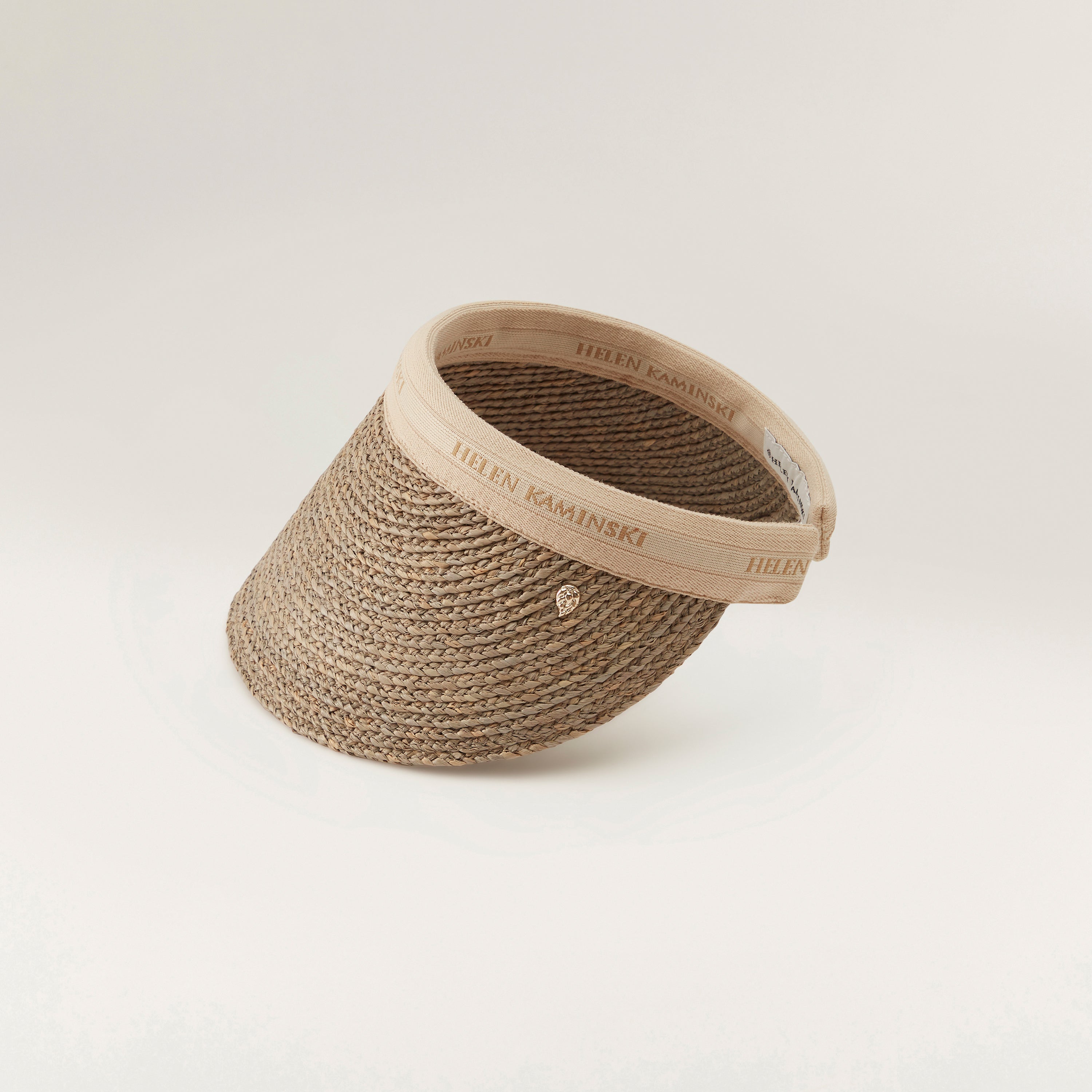 【美品・イタリア製】BELLINI PIÙ プランターカバー　24cm Bianca 12 - Eclipse Melange Natural Logo - Helen Kaminski