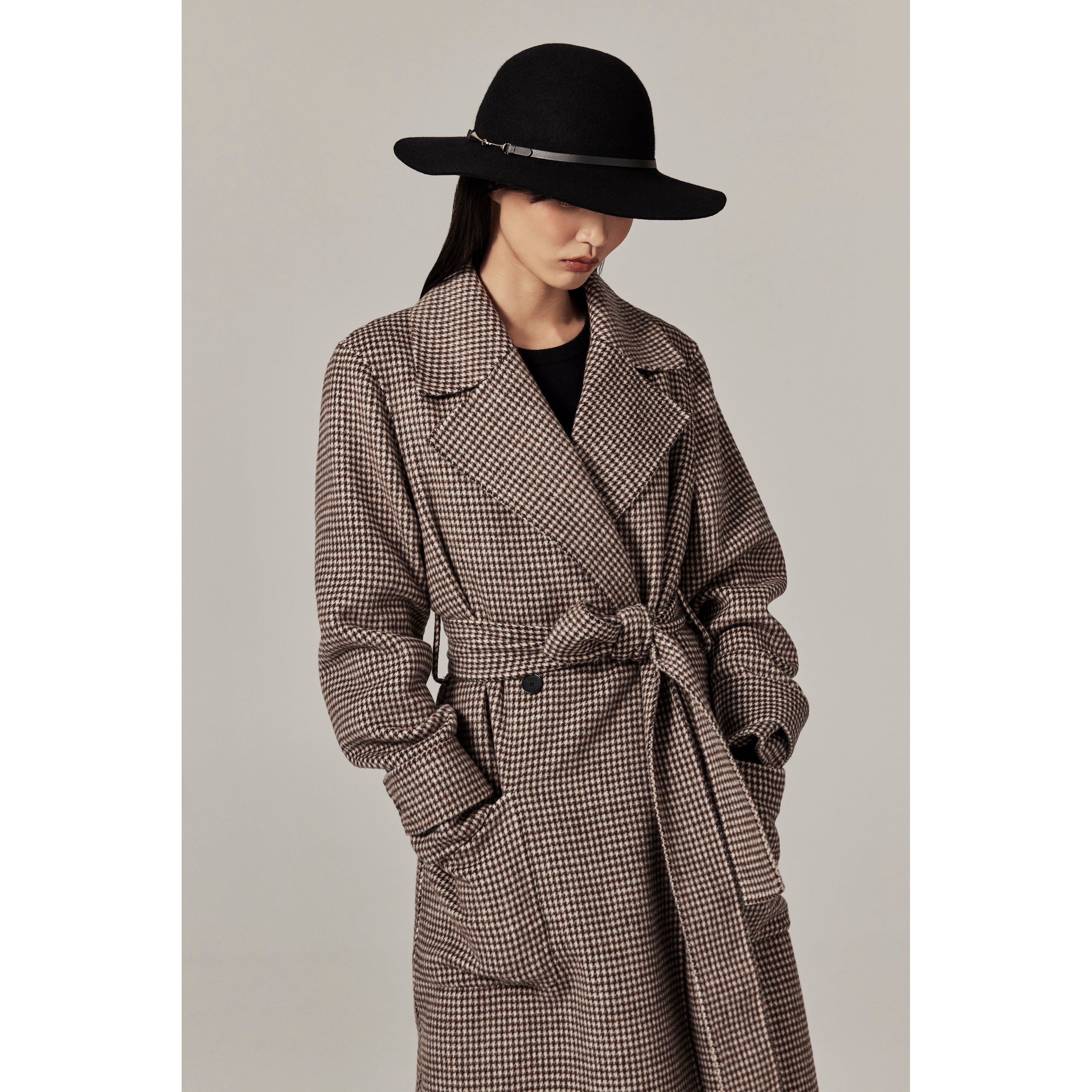 Helen Kaminski Avoca 100% Rabbit Fur Felt Rounded Hat Buy Avoca Wool Hat - Black - Helen Kaminski main image 2