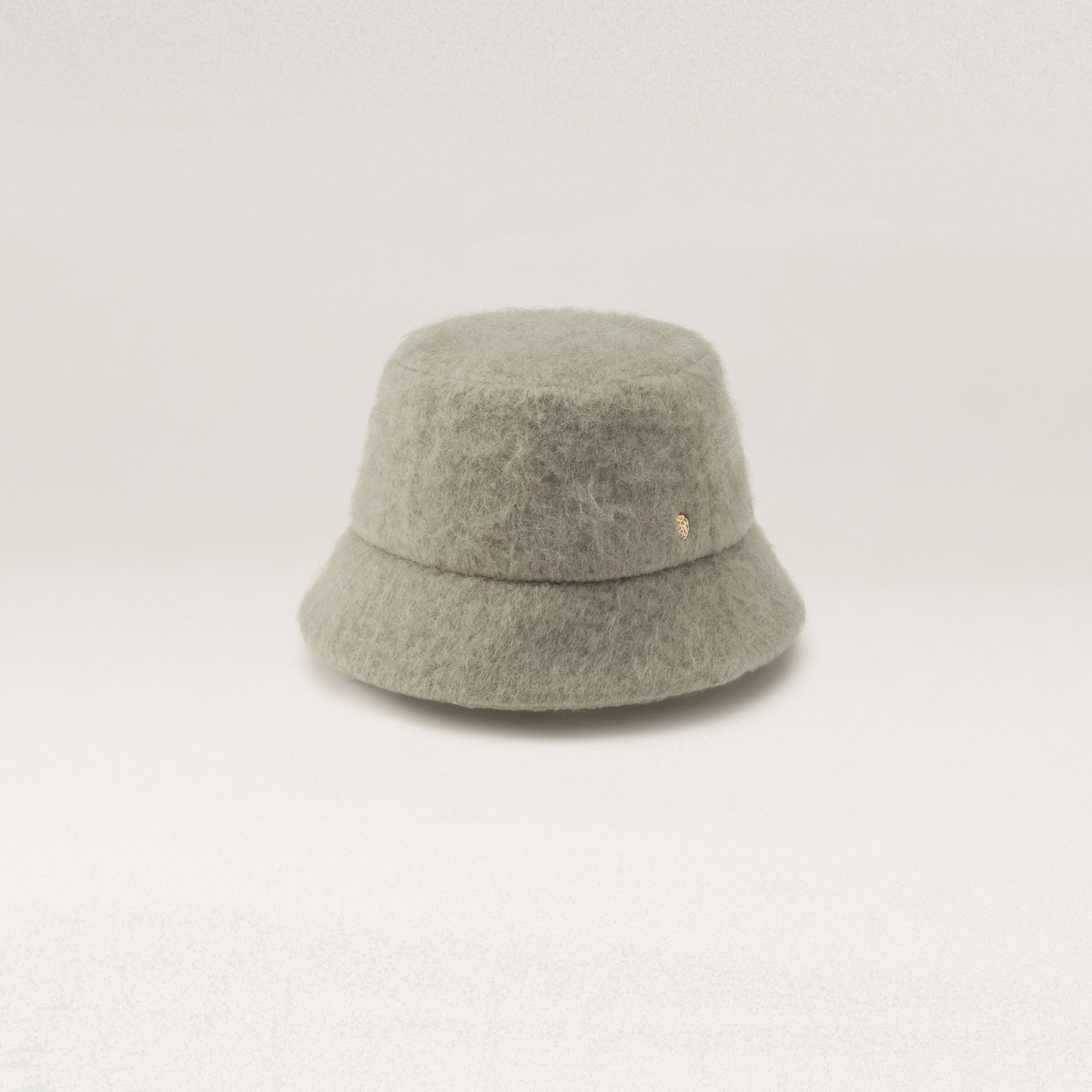 Rita Mohair Blend Bucket - Washed Khaki - Helen Kaminski
