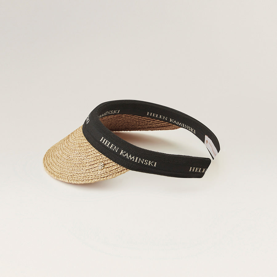 Buy Bianca 8 Logo Visor - Natural Black - Helen Kaminski display picture 1