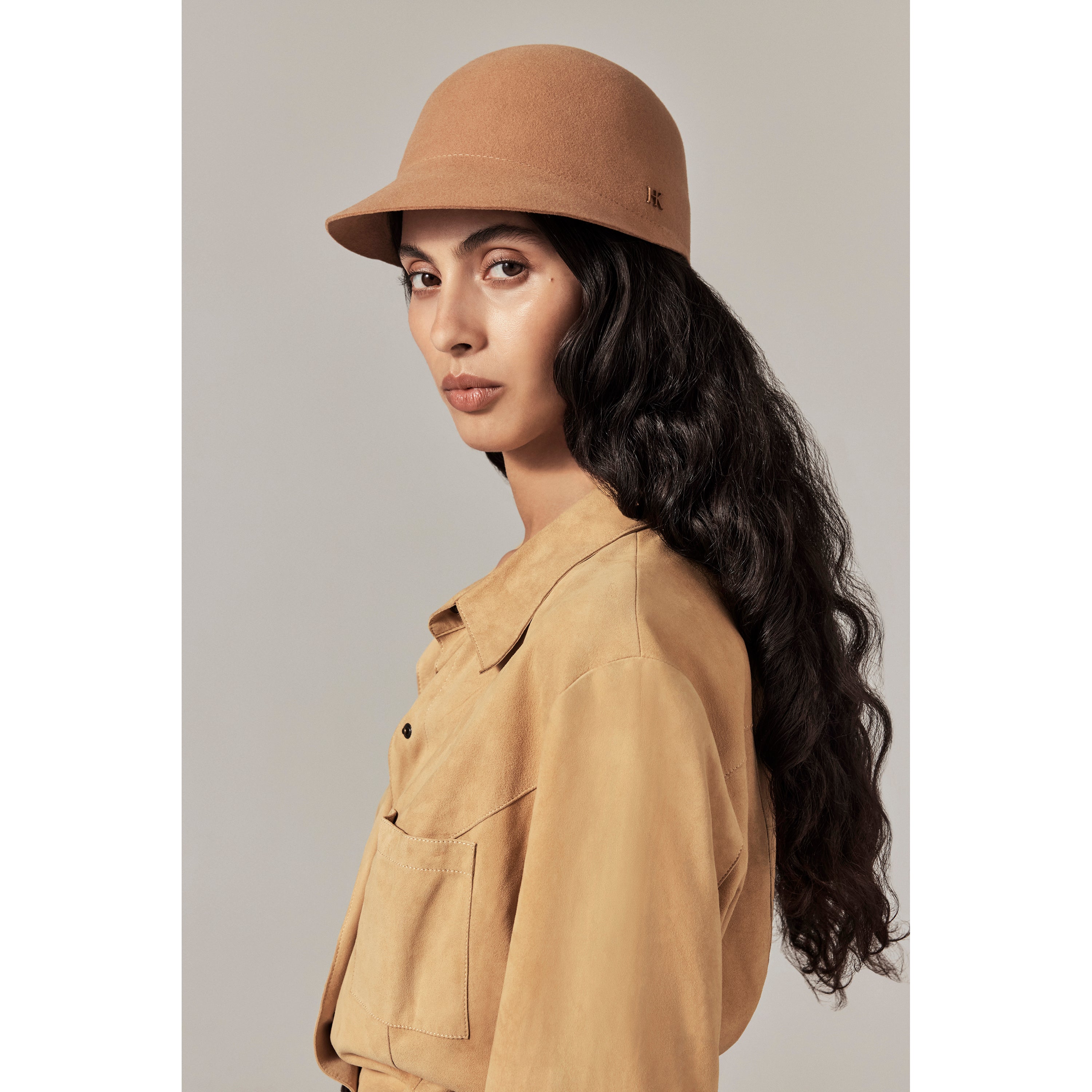 Buy Emerson Conscious Wool Cap - Camel - Helen Kaminski