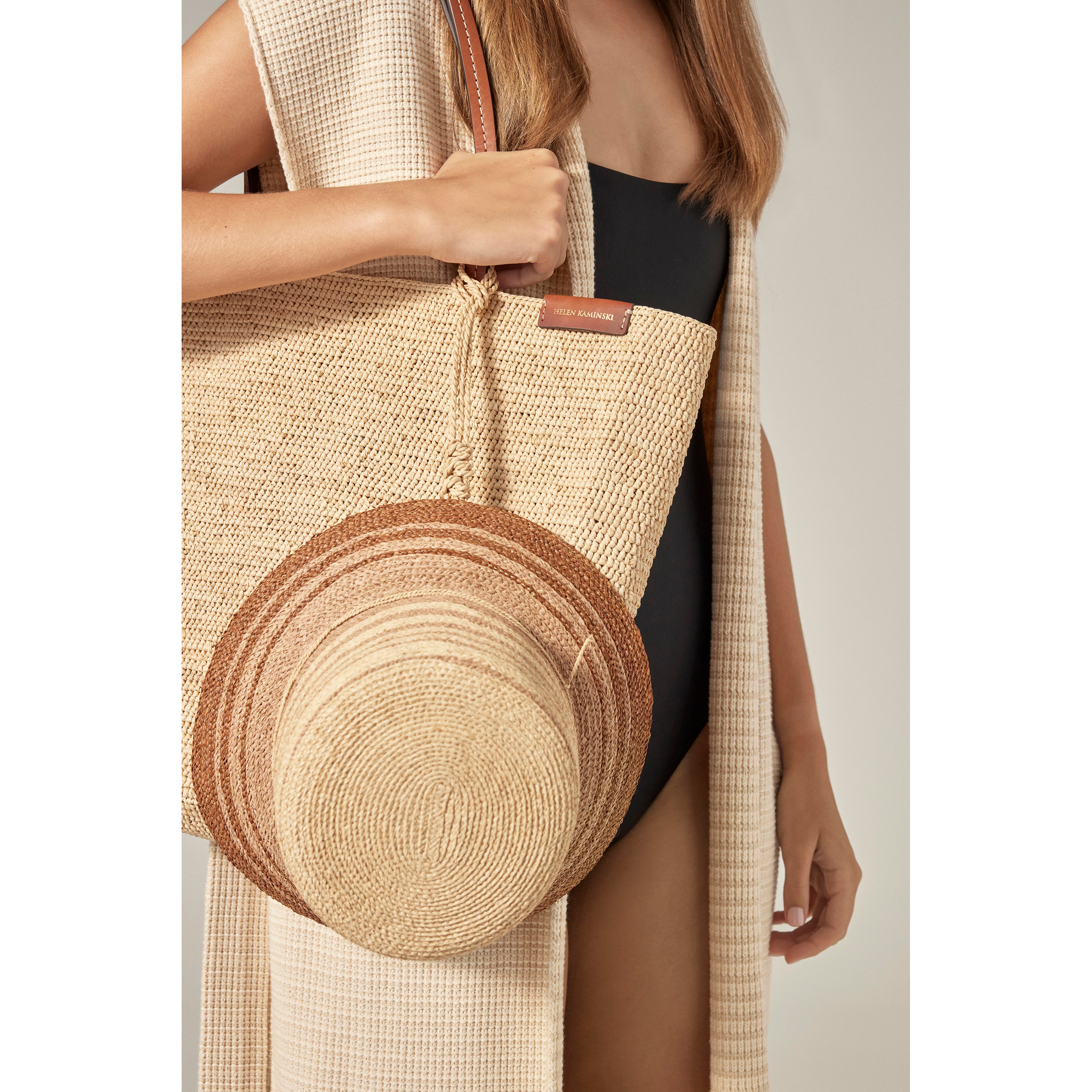 Buy Raffia Cord Hat Clip - Natural - Helen Kaminski