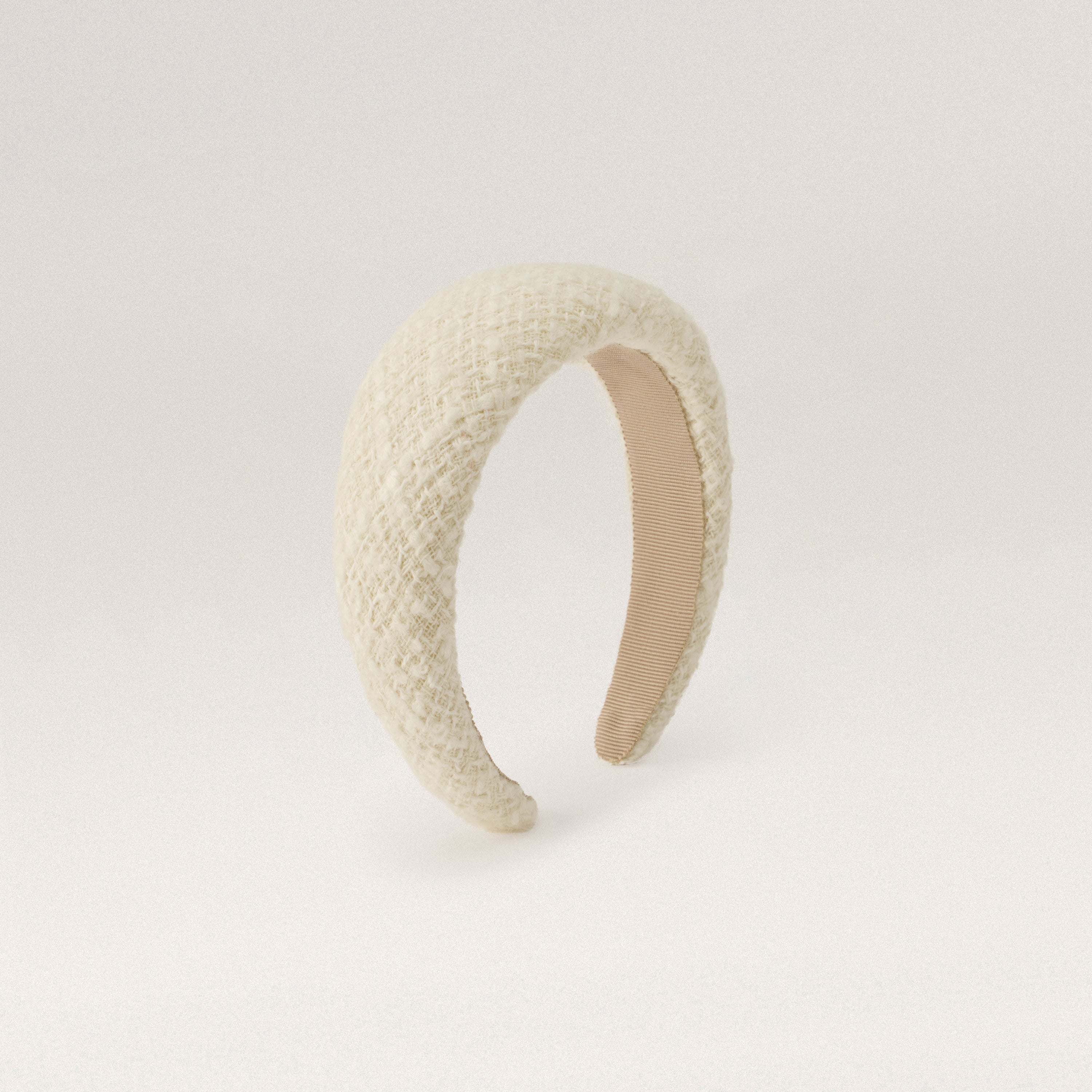Shop the Sadie Wool Blend Padded Headband in Cream | Helen Kaminski