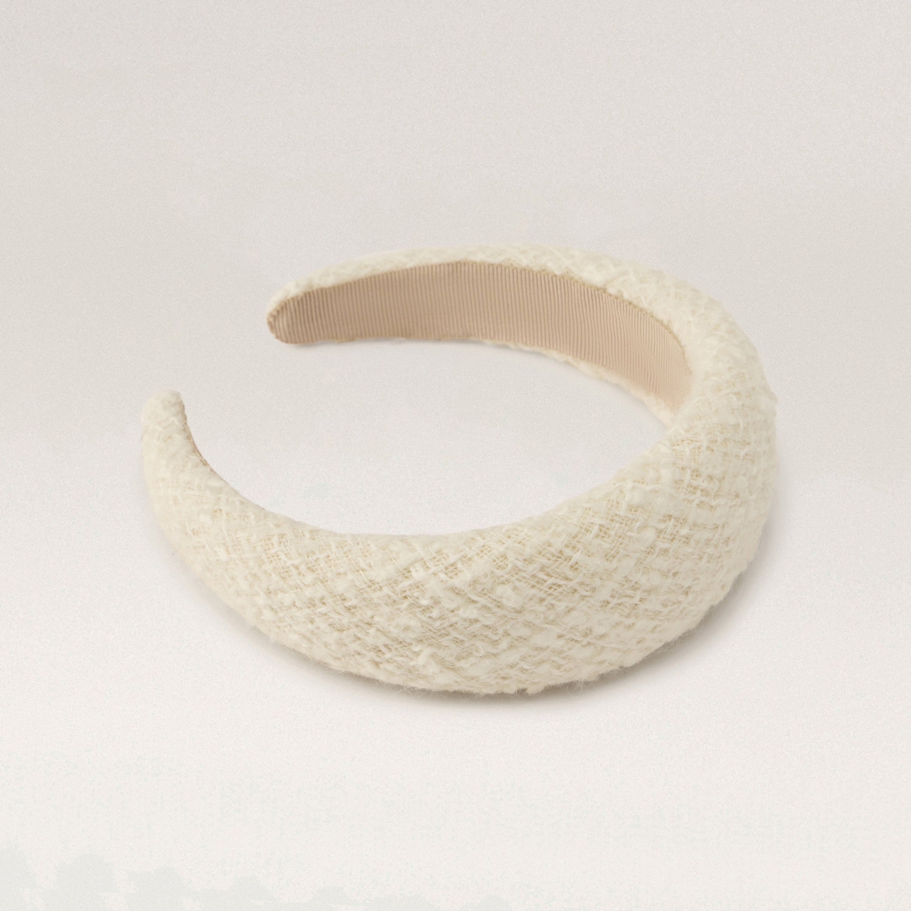 Shop the Sadie Wool Blend Padded Headband in Cream | Helen Kaminski