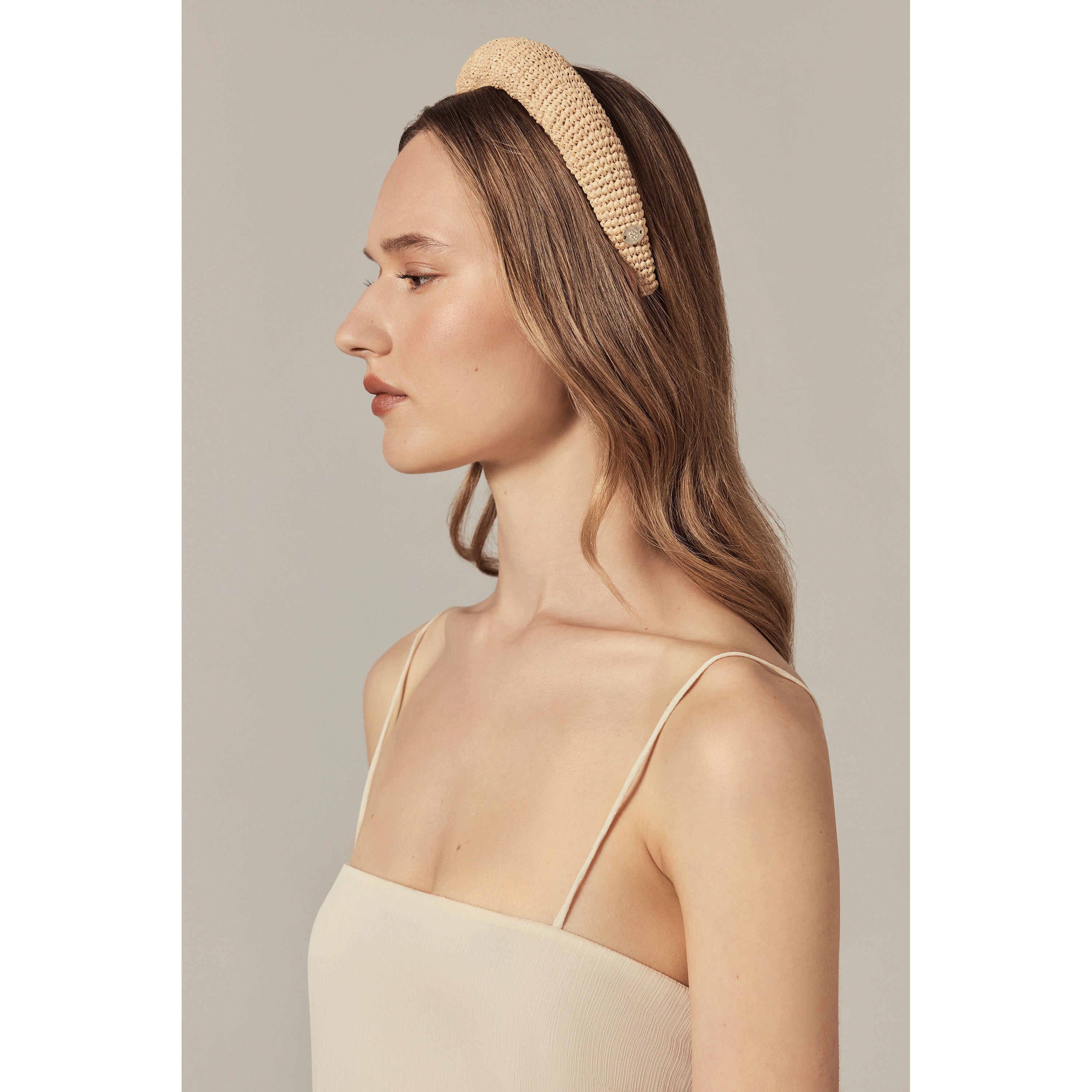 Darcy Raffia Headband - Natural - Raffia Accessory | Helen Kaminski US