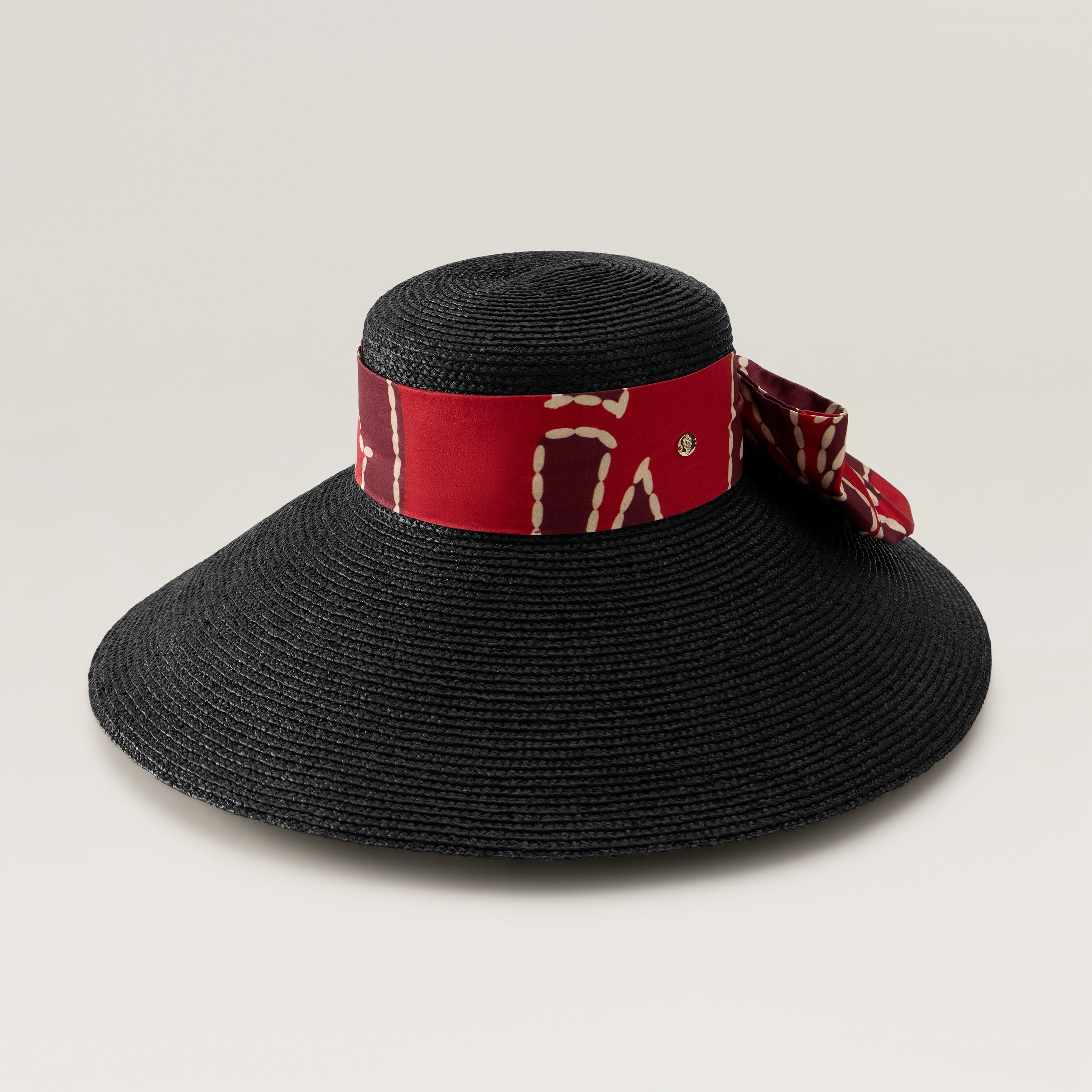 Keshini Raffia Sun Hat - Charcoal - Black Hat | Helen Kaminski US