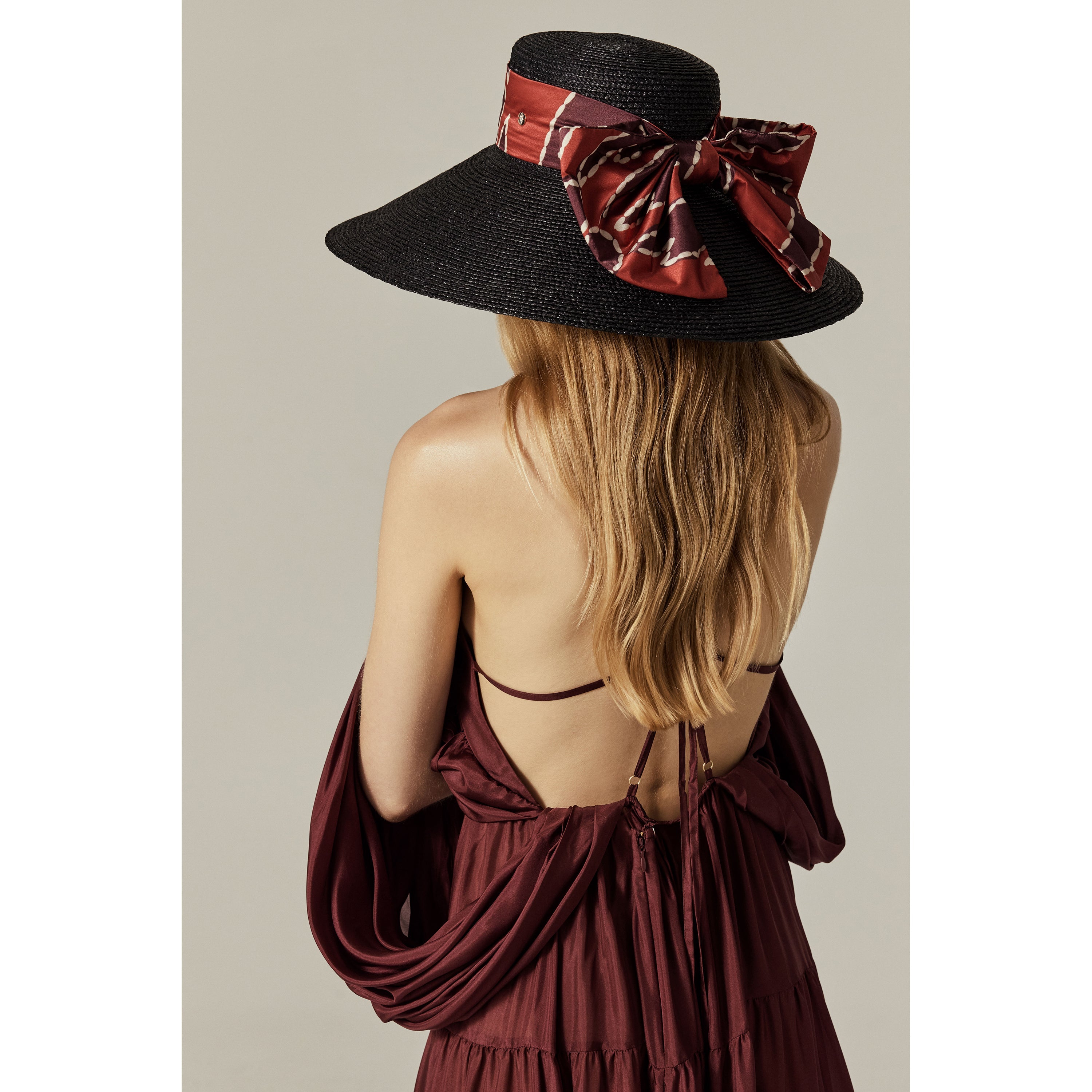 Keshini Raffia Sun Hat - Charcoal - Black Hat | Helen Kaminski US