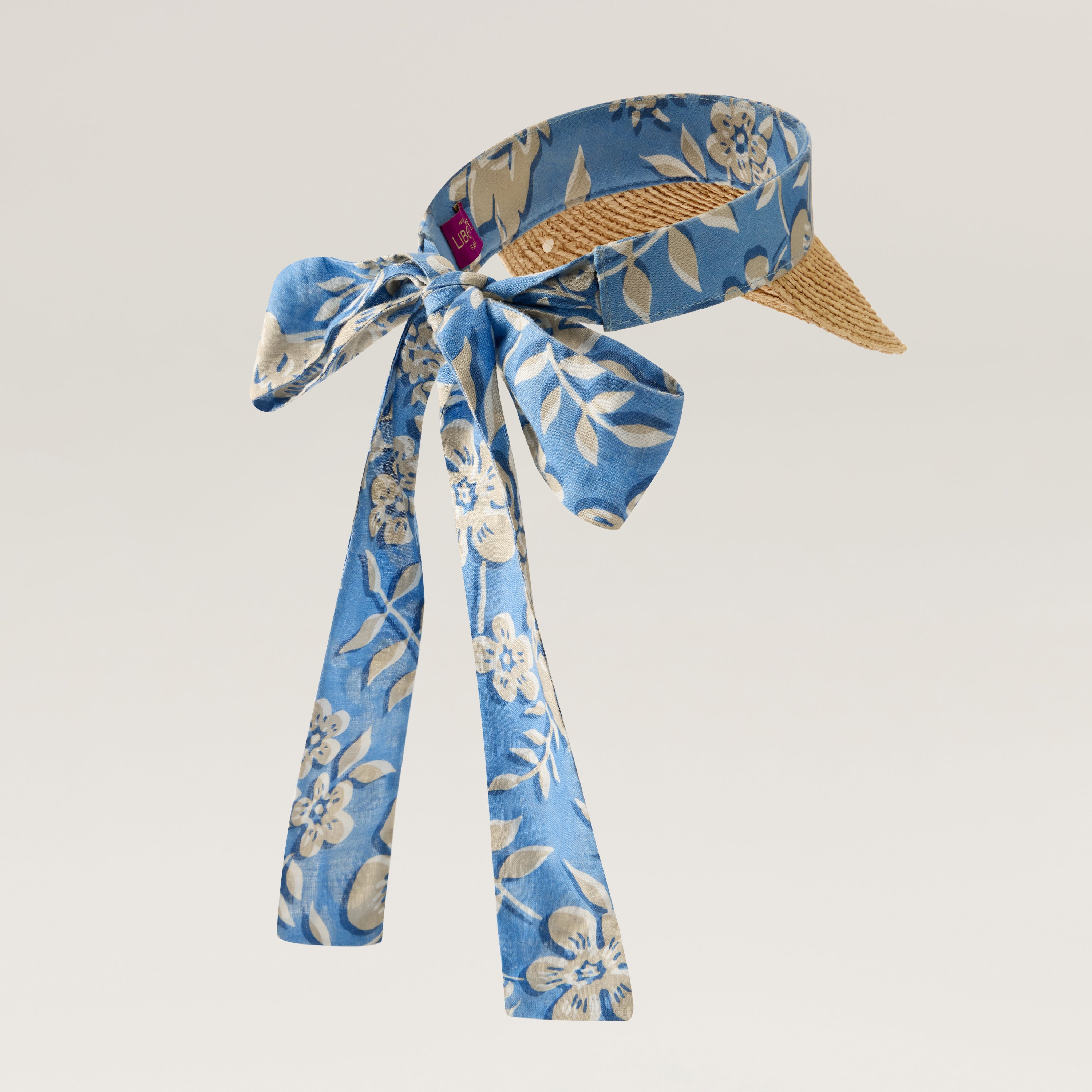Kira Raffia Visor - Lake - Blue Hat | Helen Kaminski US