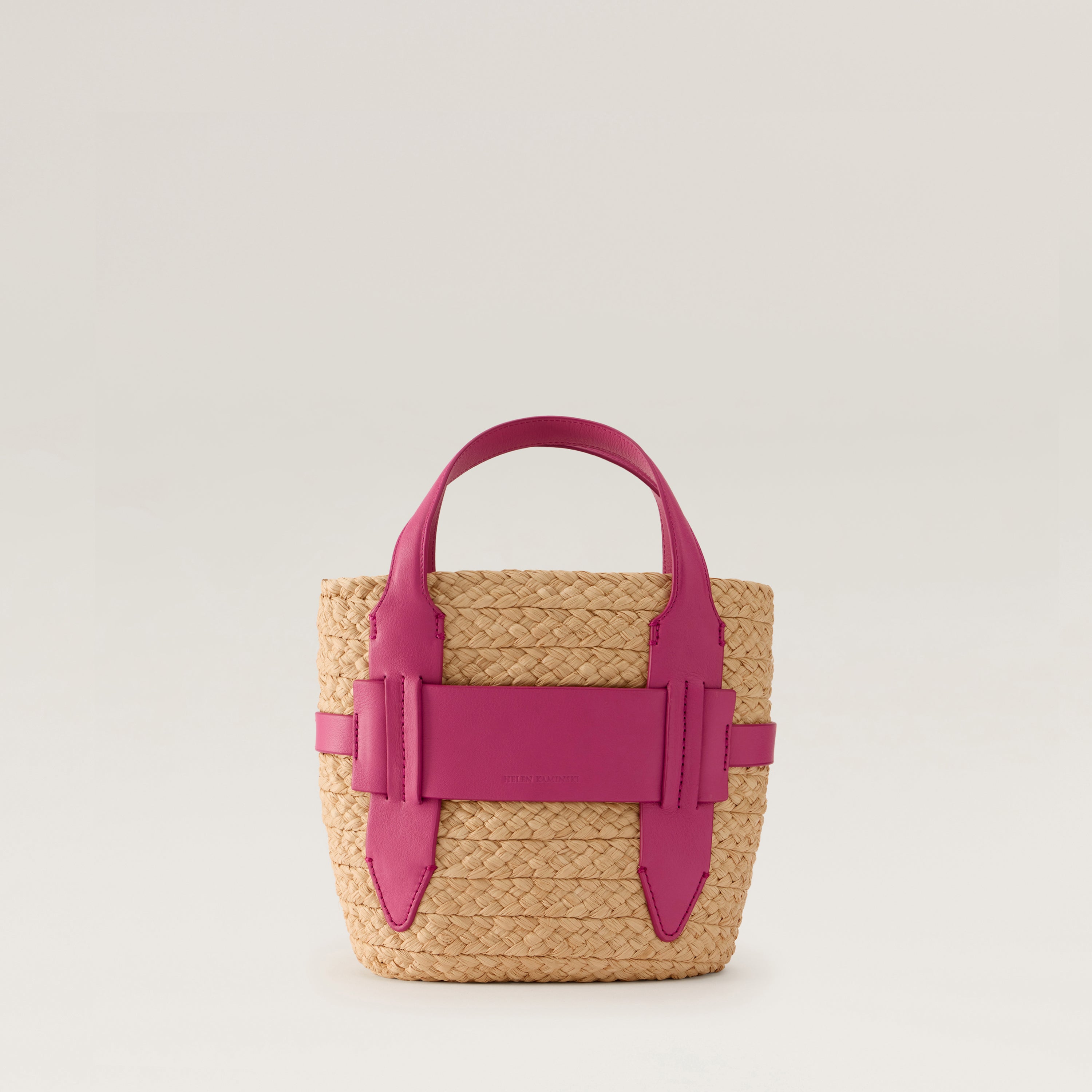 Lipari S Tote - Natural/Bright Pink - Mini Tote Bag | Helen