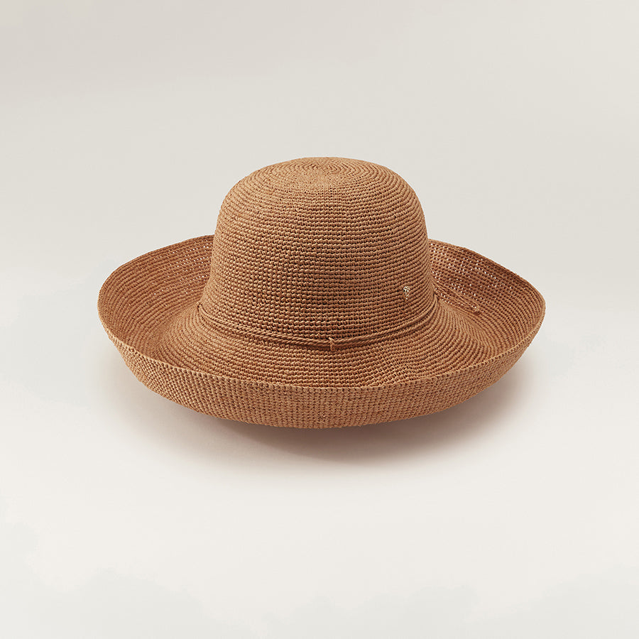 Provence 12 Raffia Crochet Hat - Nougat | Helen Kaminski US