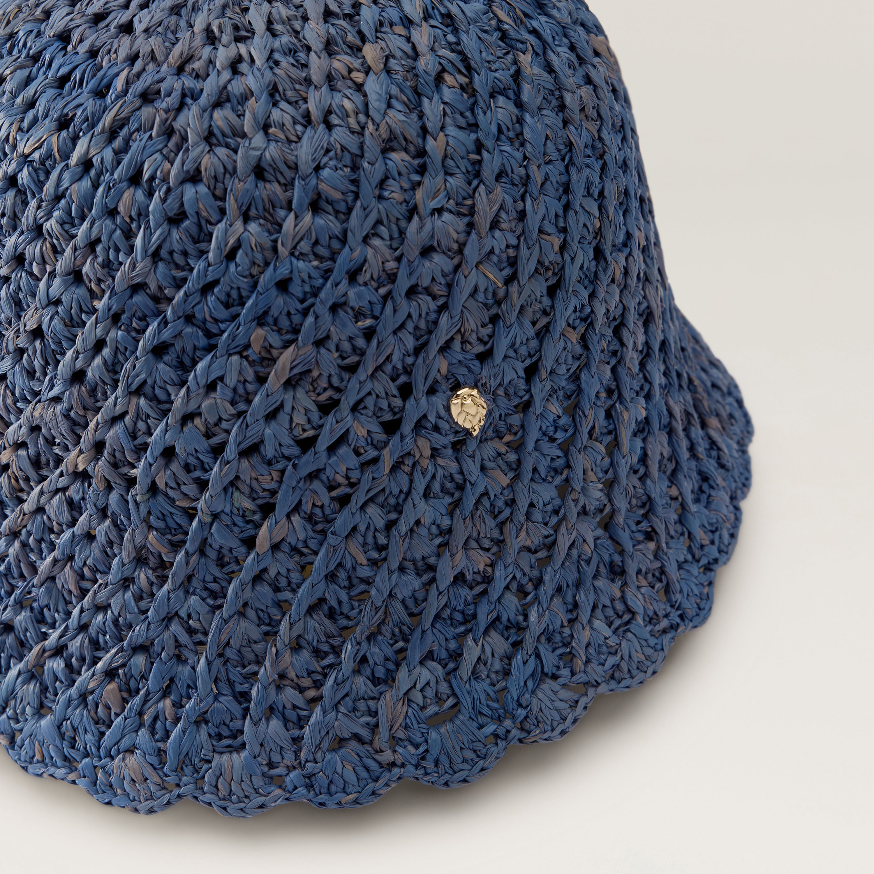 Rio Raffia Crochet Cloche Hat - Lapis | Helen Kaminski US