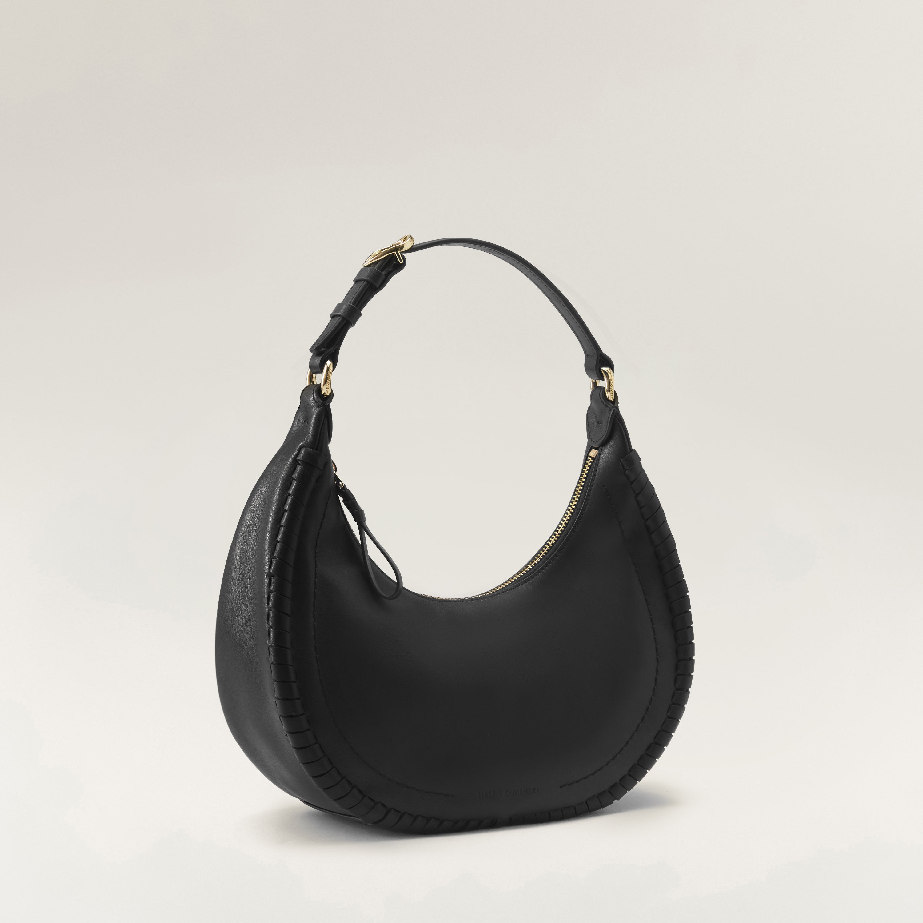 ◇KHIHO◇ CARAMEL BAG BLACK Vegan Leather Hobo Bags - Shop the Downing Collection– Kaila