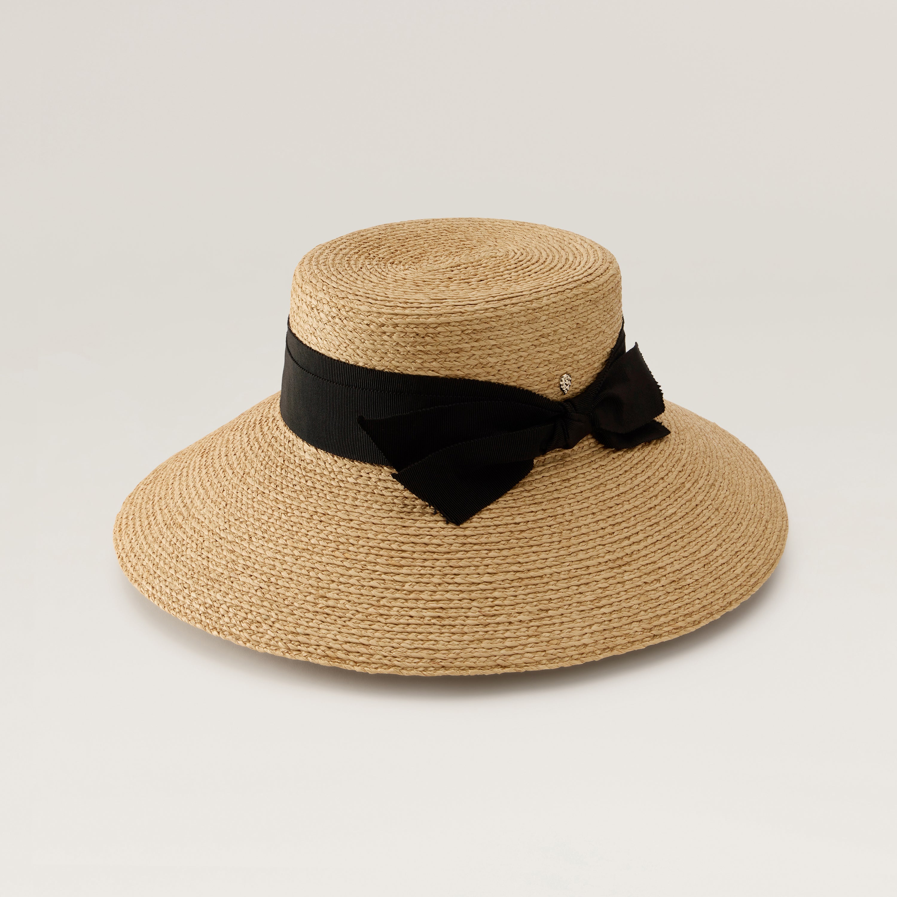Tilly Raffia Braid Sun Hat - Natural/Black | Helen Kaminski US
