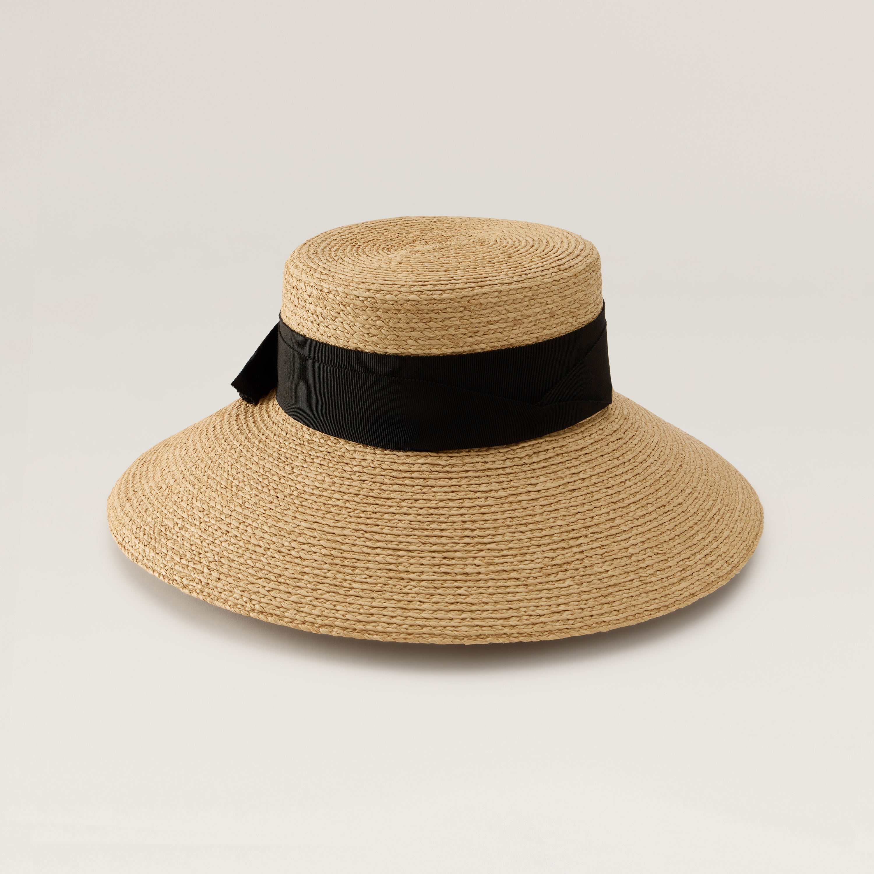 Tilly Raffia Braid Sun Hat - Natural/Black | Helen Kaminski US