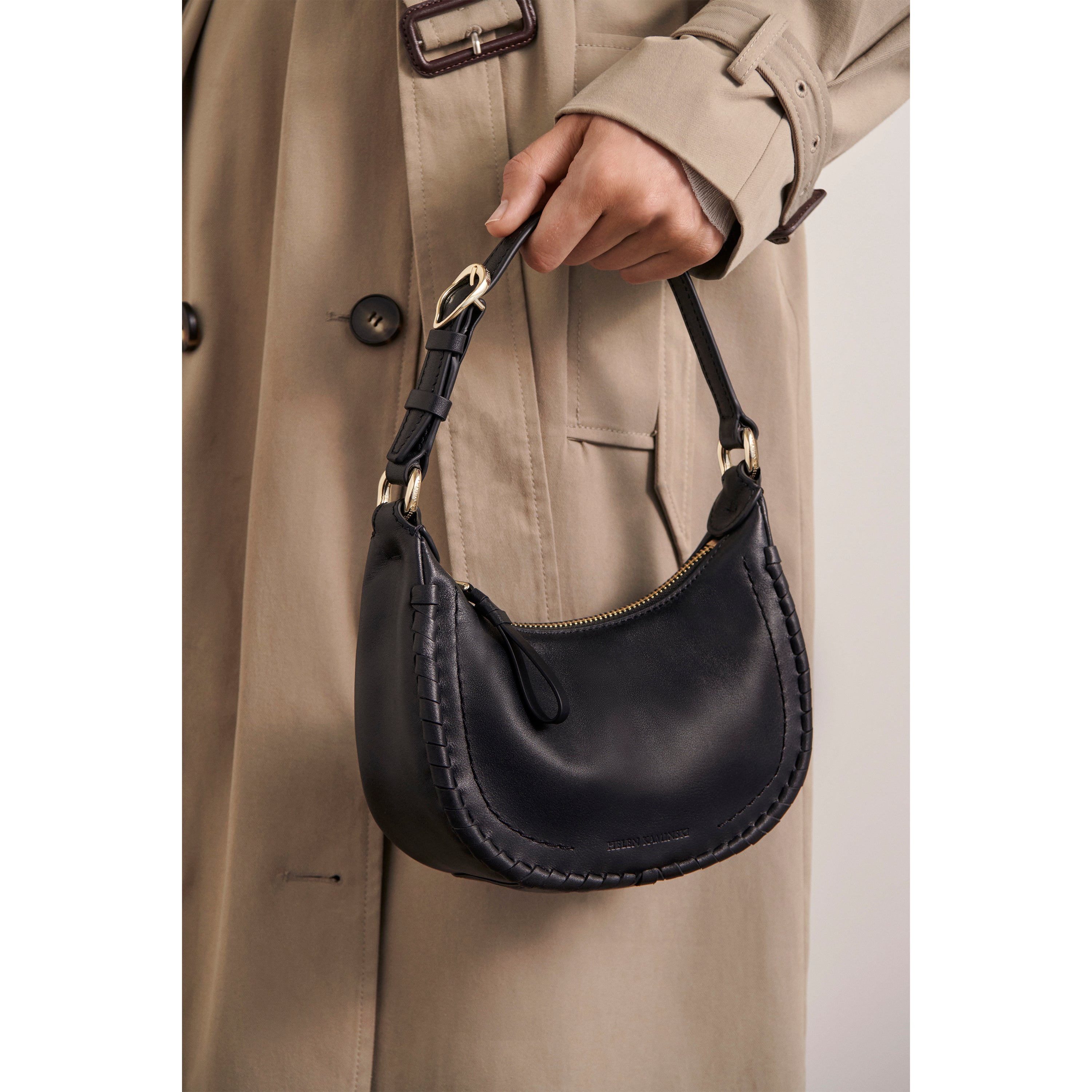 Black mini hobo bag Clearance