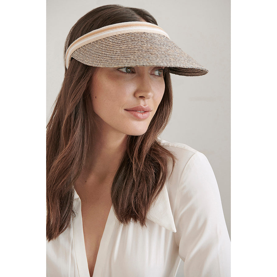 Bianca Eclipse Melange Nougat Visor - Helen Kaminski US