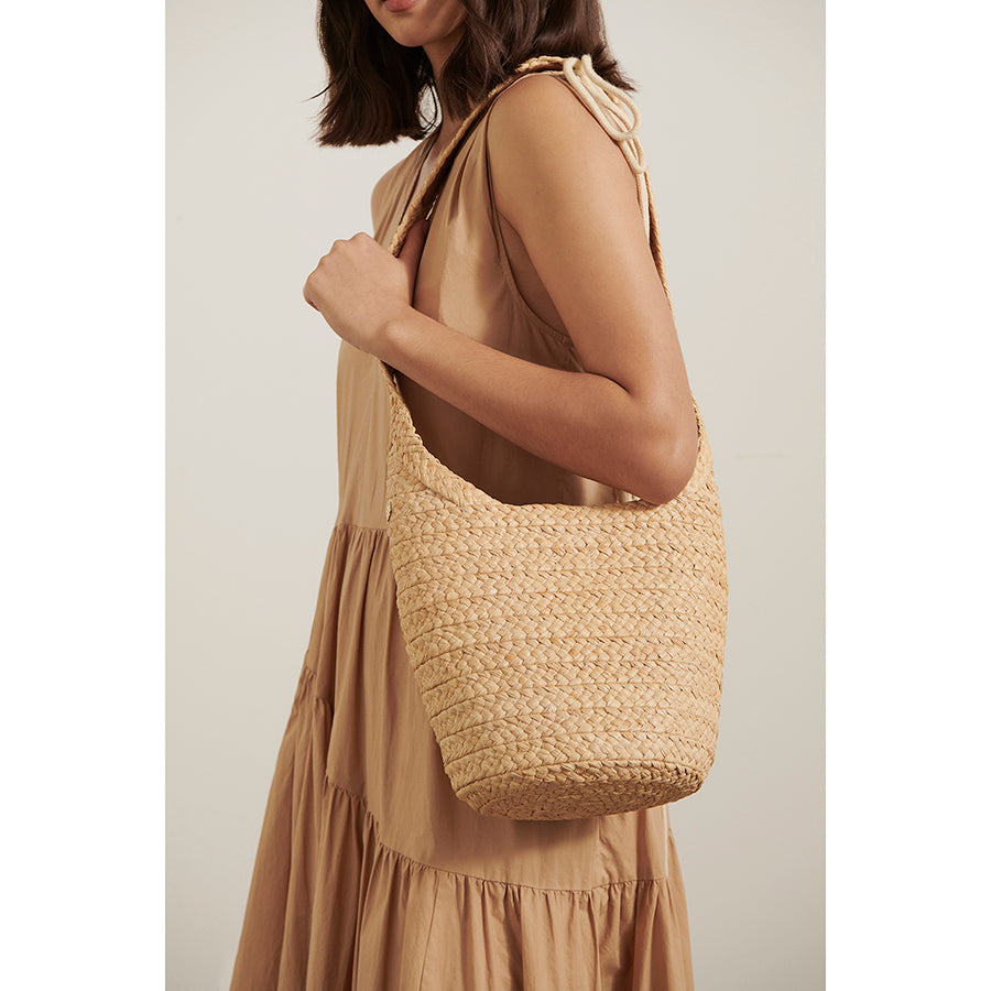 Large Tan Helen Hobo Purse - Soft Leather Bag