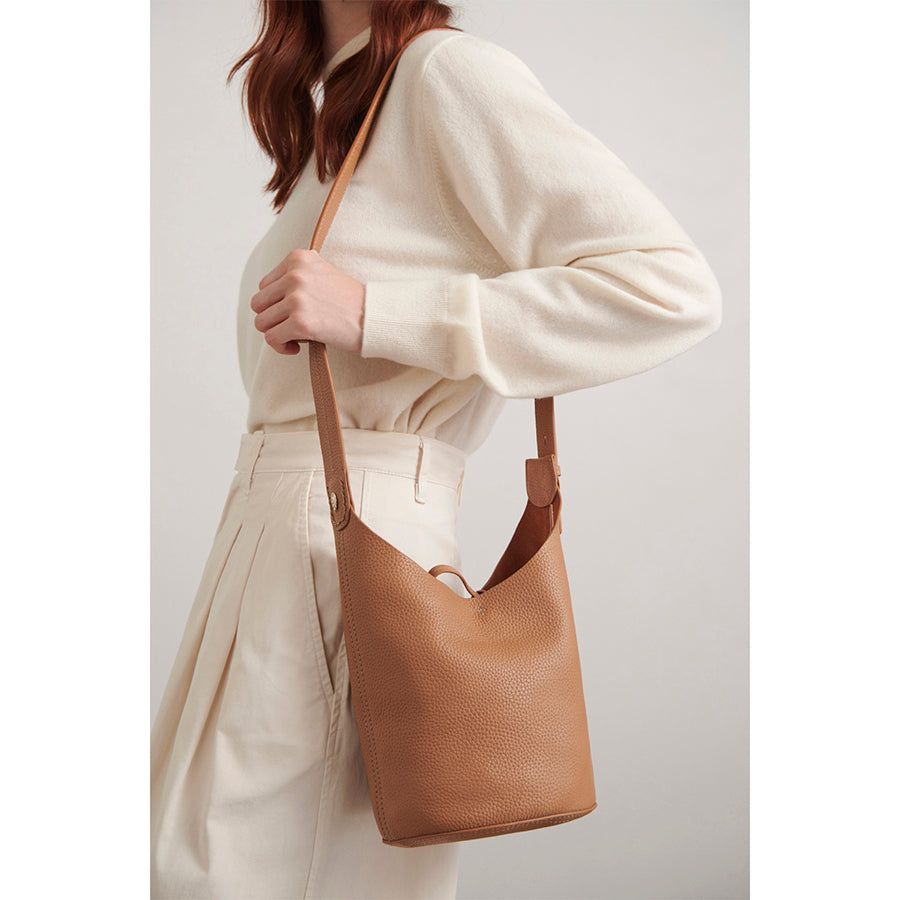 Small Tan Helen Hobo Purse - Soft Leather Bag