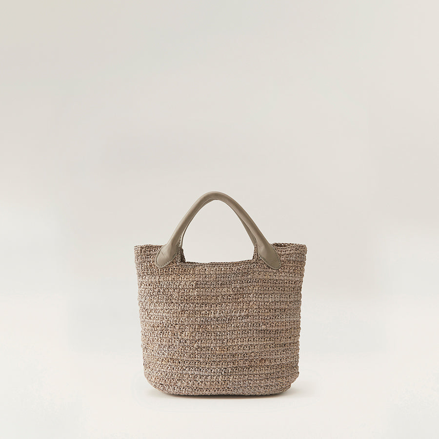 Small Grey Helen Hobo Purse - Soft Leather Bag