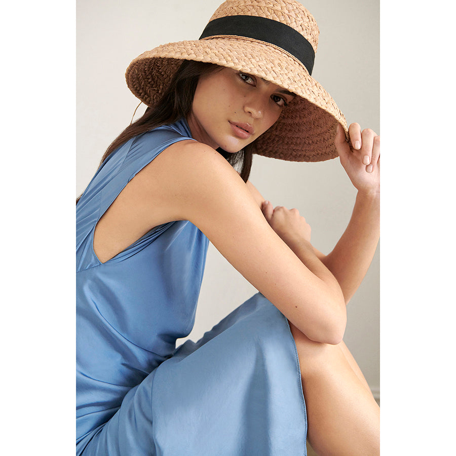 Canadian Hat - Women's Raffia wide-brimmed hat