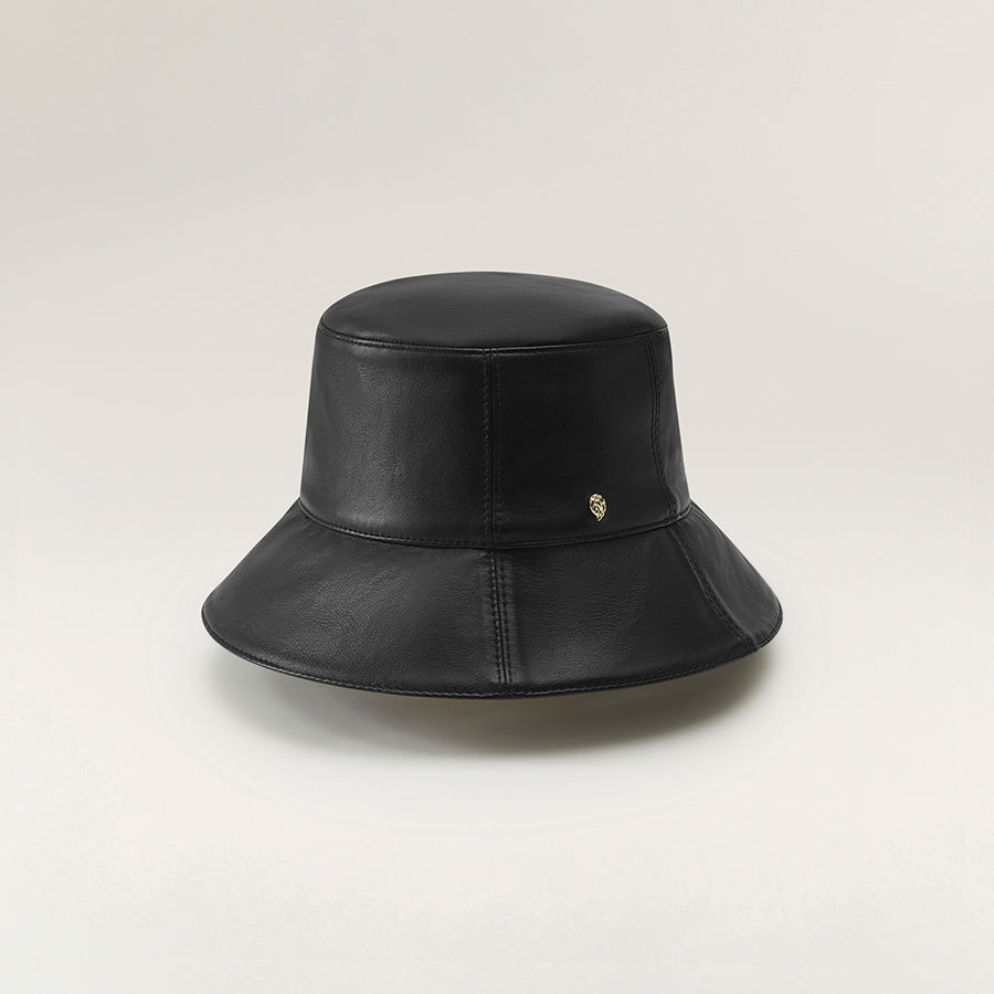 Loewe Leather Bucket Hat - Black - Hats
