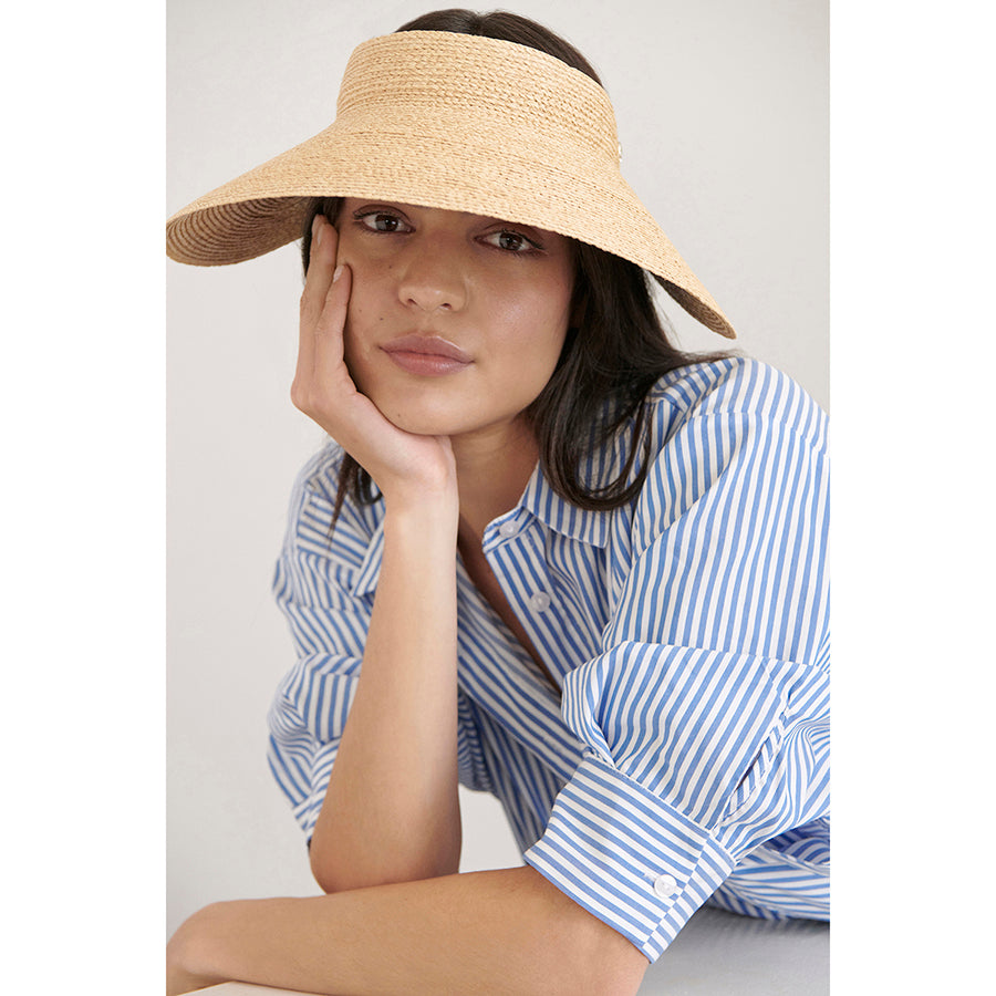 Marisol | Natural Women's Visor Hat | Helen Kaminski