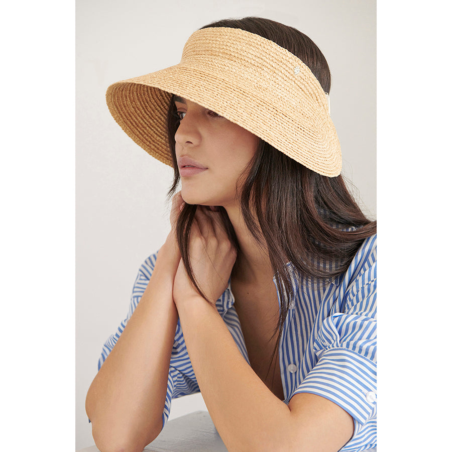 Maris | Natural Women's Visor Hat | Helen Kaminski