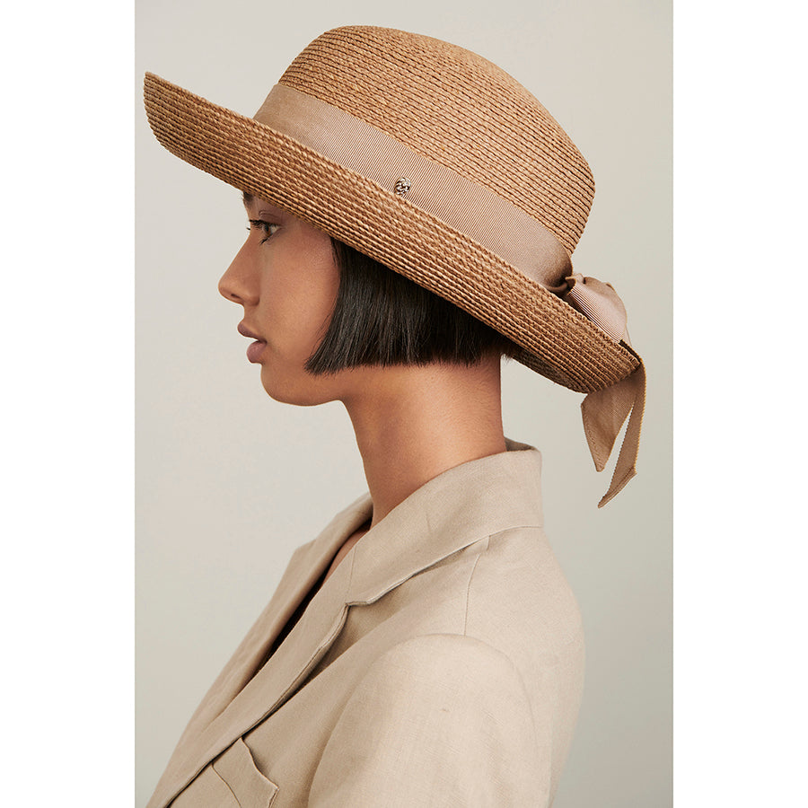 Newport SB | Nougat Lotus Women's Hat | Helen Kaminski