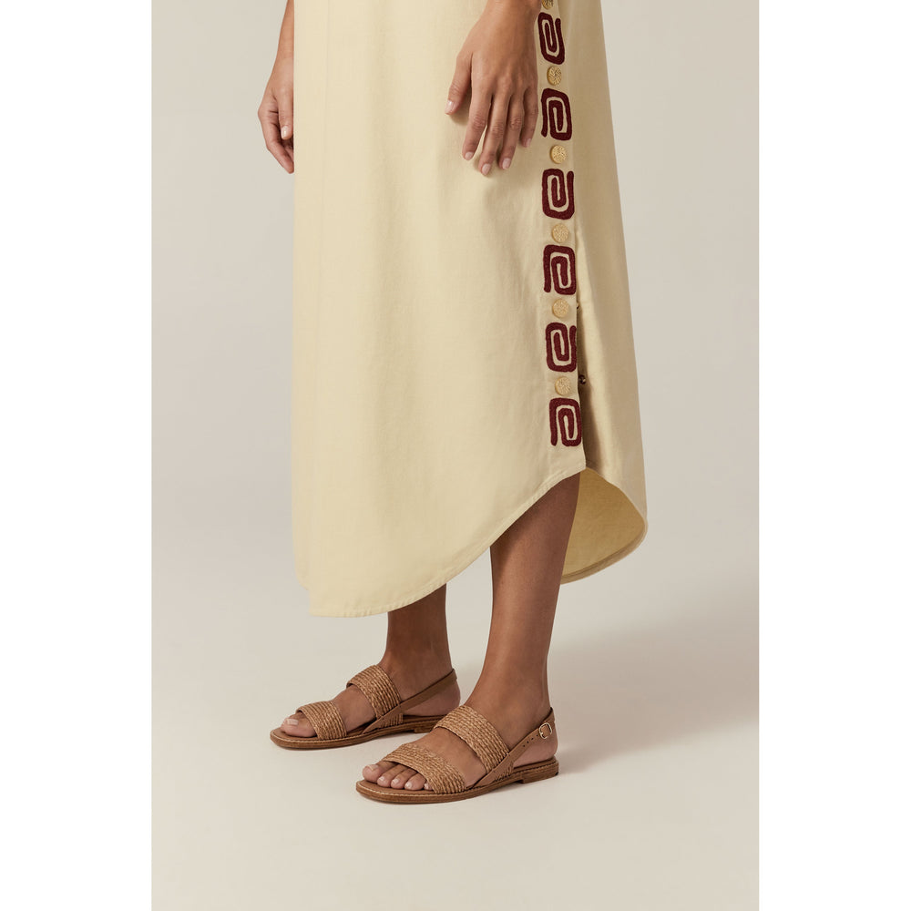 Alana Raffia Braid Sandal - Nougat/Caramel | Helen Kaminski US