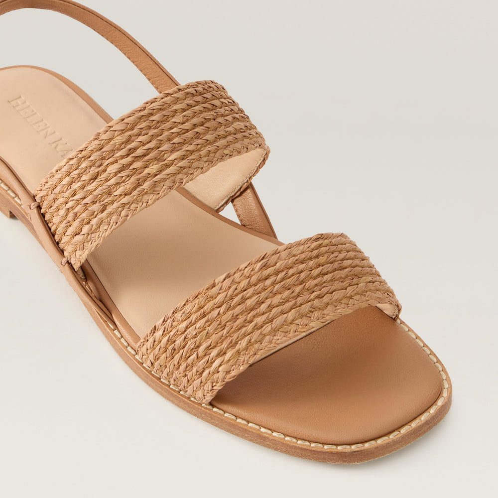 新品未使用 TODAYFUL Gather Volume Sandals 37 Alana Raffia Braid Sandal - Nougat/Caramel | Helen Kaminski US