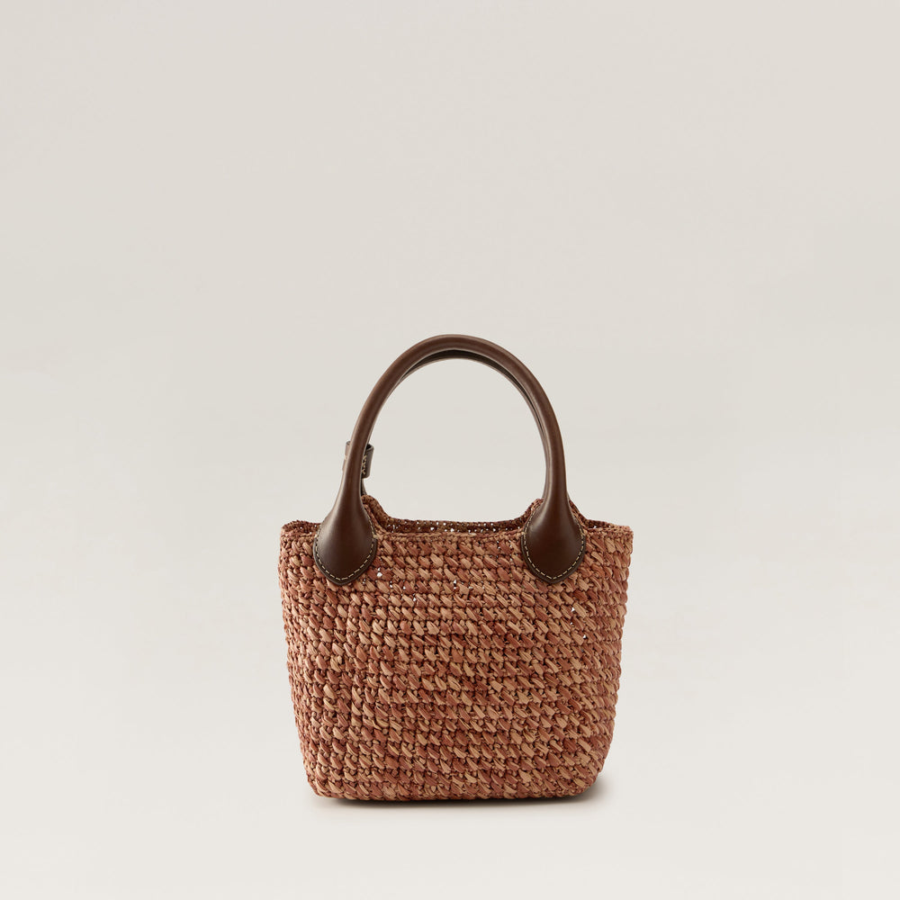 Ampara Mini Tote - Petal Melange/Chocolate - Small Tote Bag