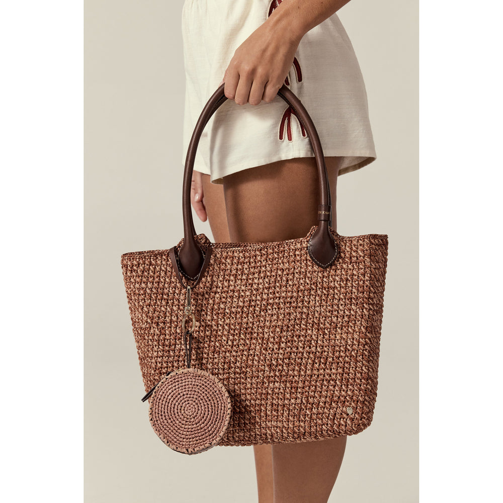 Ampara Large Tote Bag - Petal Melange/Chocolate | Helen Kaminski US