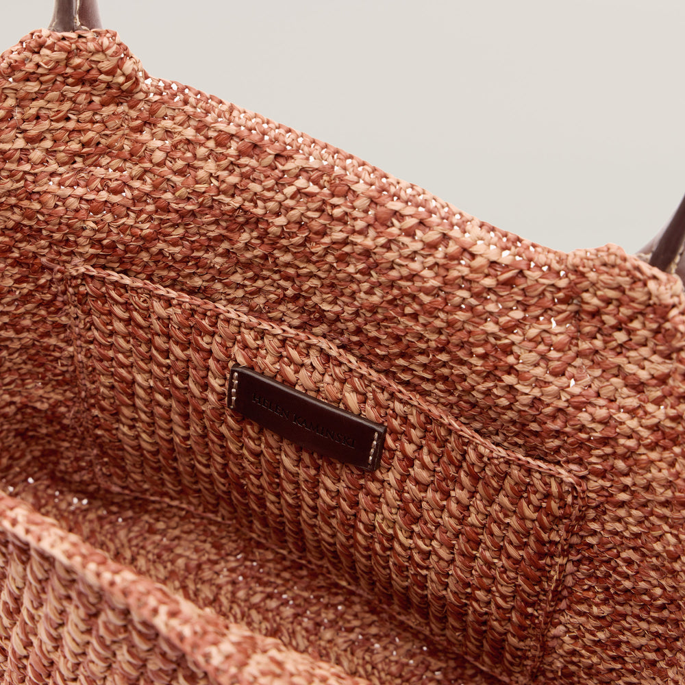Ampara Large Tote Bag - Petal Melange/Chocolate | Helen Kaminski US