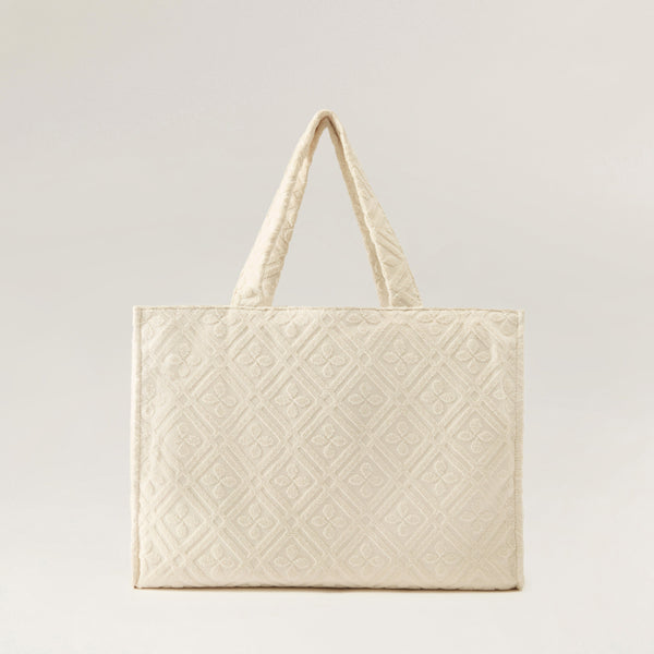 Anika Terry Tote - Parchment - Large Tote Bag | Helen Kaminski US