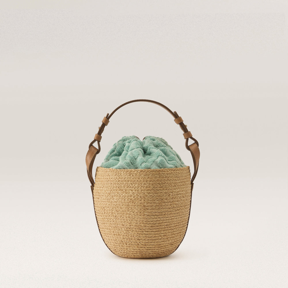 かごバッグ HELEN KAMINSKI 25SS AQUA RAPIA SMALL BUCKET BAG Agua Bucket Bag Small Natural/Seaglass - Helen Kaminski US