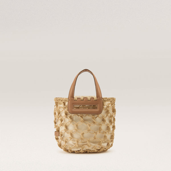 Belize Mini Tote Bag Natural/Caramel - Helen Kaminski US
