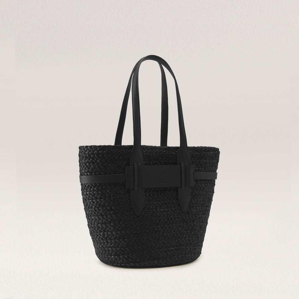 HELEN KAMINSKI ブラック かごトートバッグ Lipari L Large Tote Charcoal/Black - Helen Kaminski US