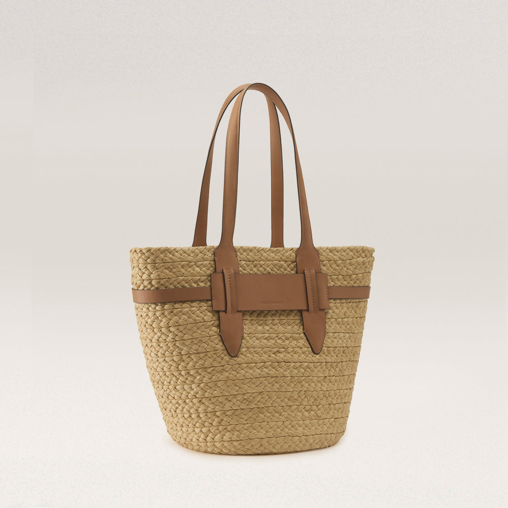 Lipari L Tote Bag Natural/Caramel - Helen Kaminski US