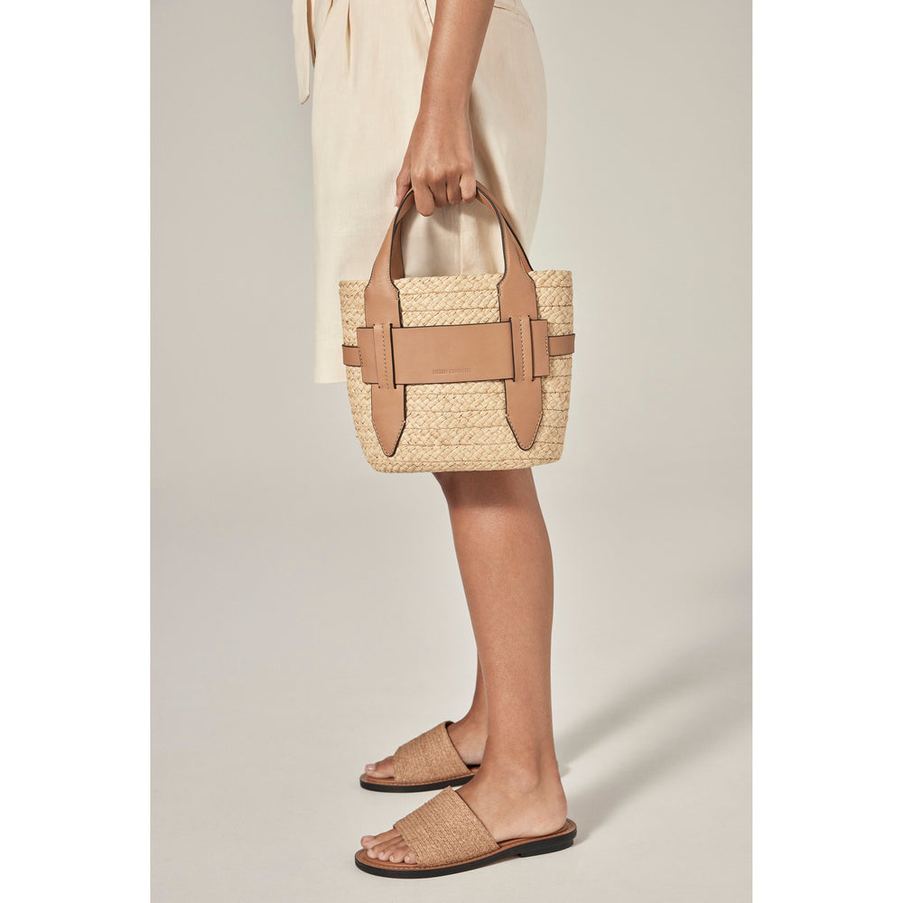 Lipari S Mini Tote Natural/Caramel - Helen Kaminski US