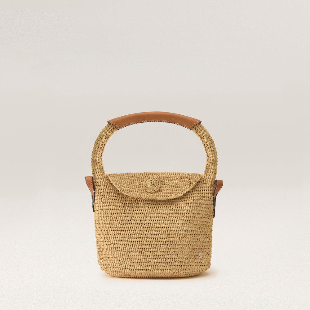 Yala Mini Sac - Natural/Cotto - Small Raffia Bag | Helen Kaminski US