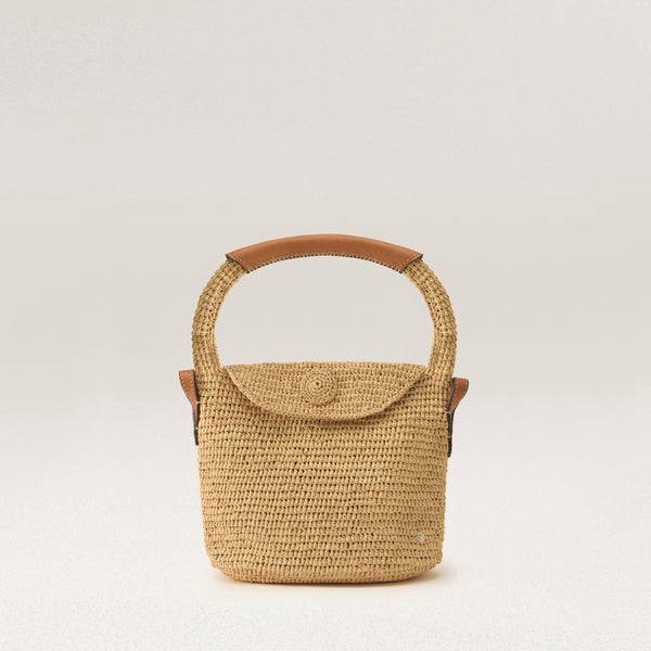 Yala Mini Sac - Natural/Cotto - Small Raffia Bag | Helen Kaminski US